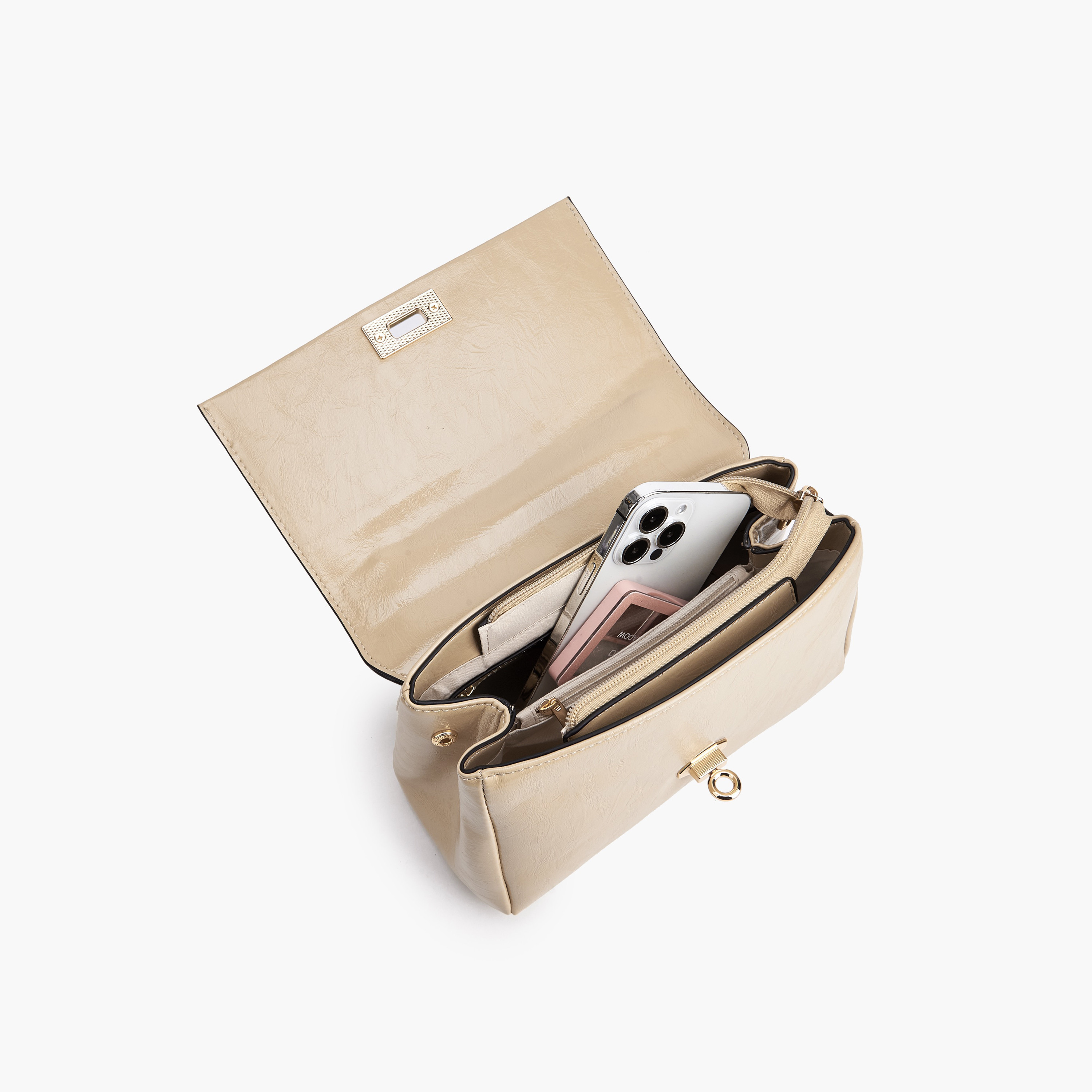 Paprika Solid Satchel Bag with Detachable Strap-women-bagsandwallets-handbags-image-7