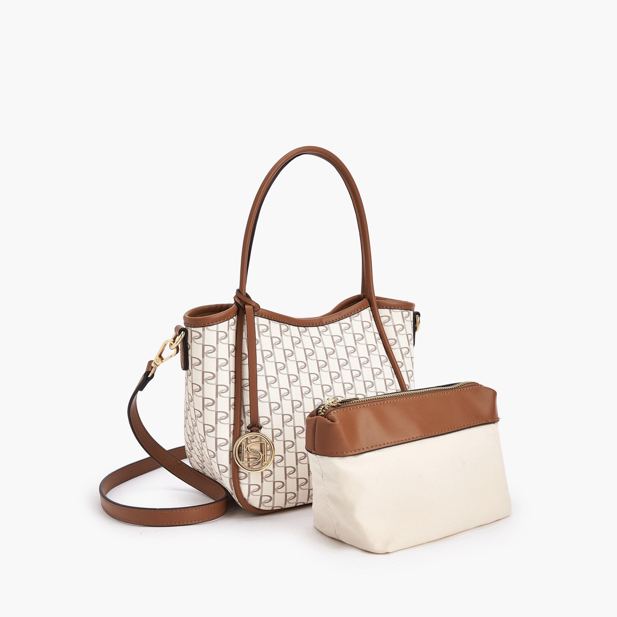 شنطة توتي مونوجرام مع شنطة صغيرة من بابريكا-women-bagsandwallets-handbags-image-8