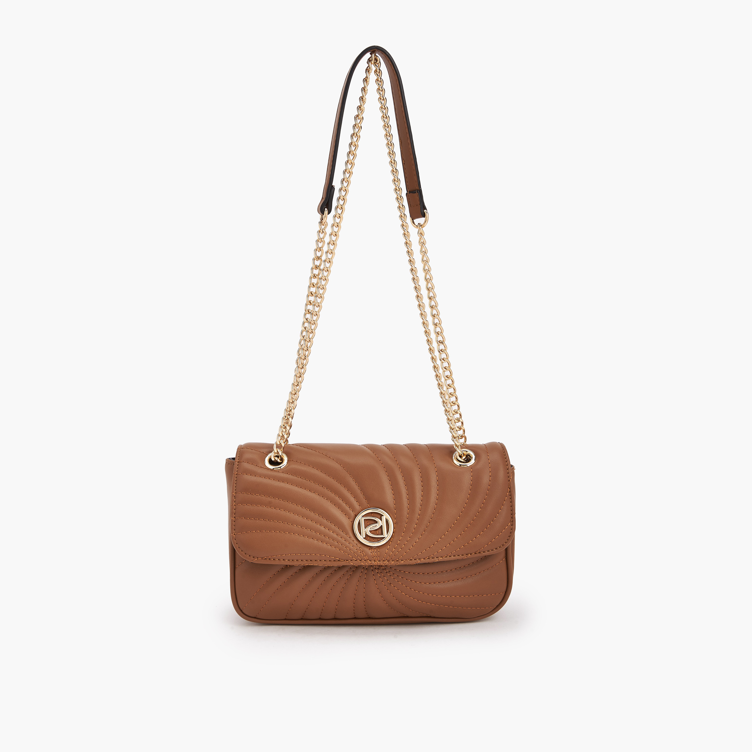 Paprika Quilted Crossbody Bag with Chain Strap-women-bagsandwallets-handbags-image-1