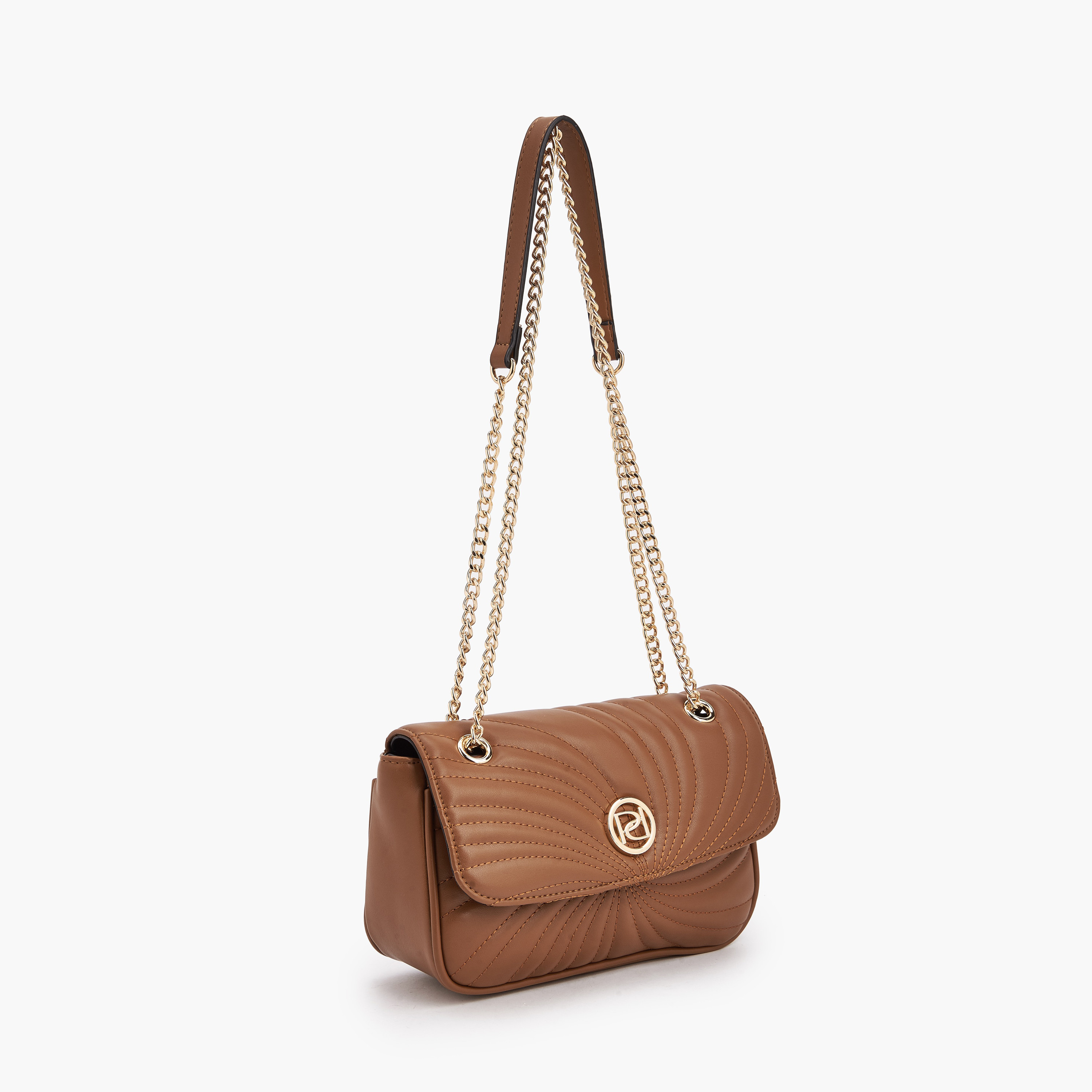 Paprika Quilted Crossbody Bag with Chain Strap-women-bagsandwallets-handbags-image-4