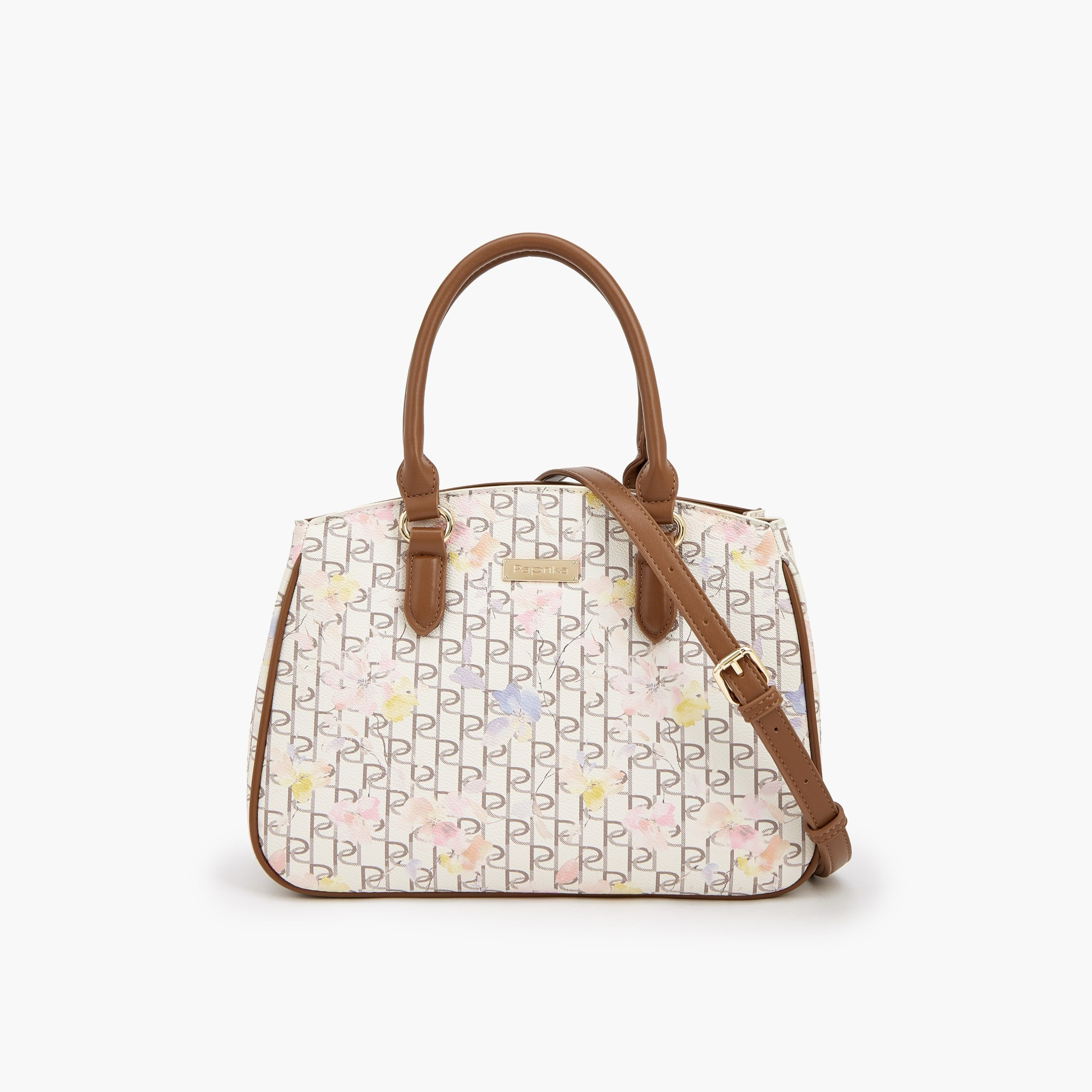 شنطة توتي بحزام قابل للفصل وطبعات مونوجرام من بابريكا-women-bagsandwallets-handbags-image-1