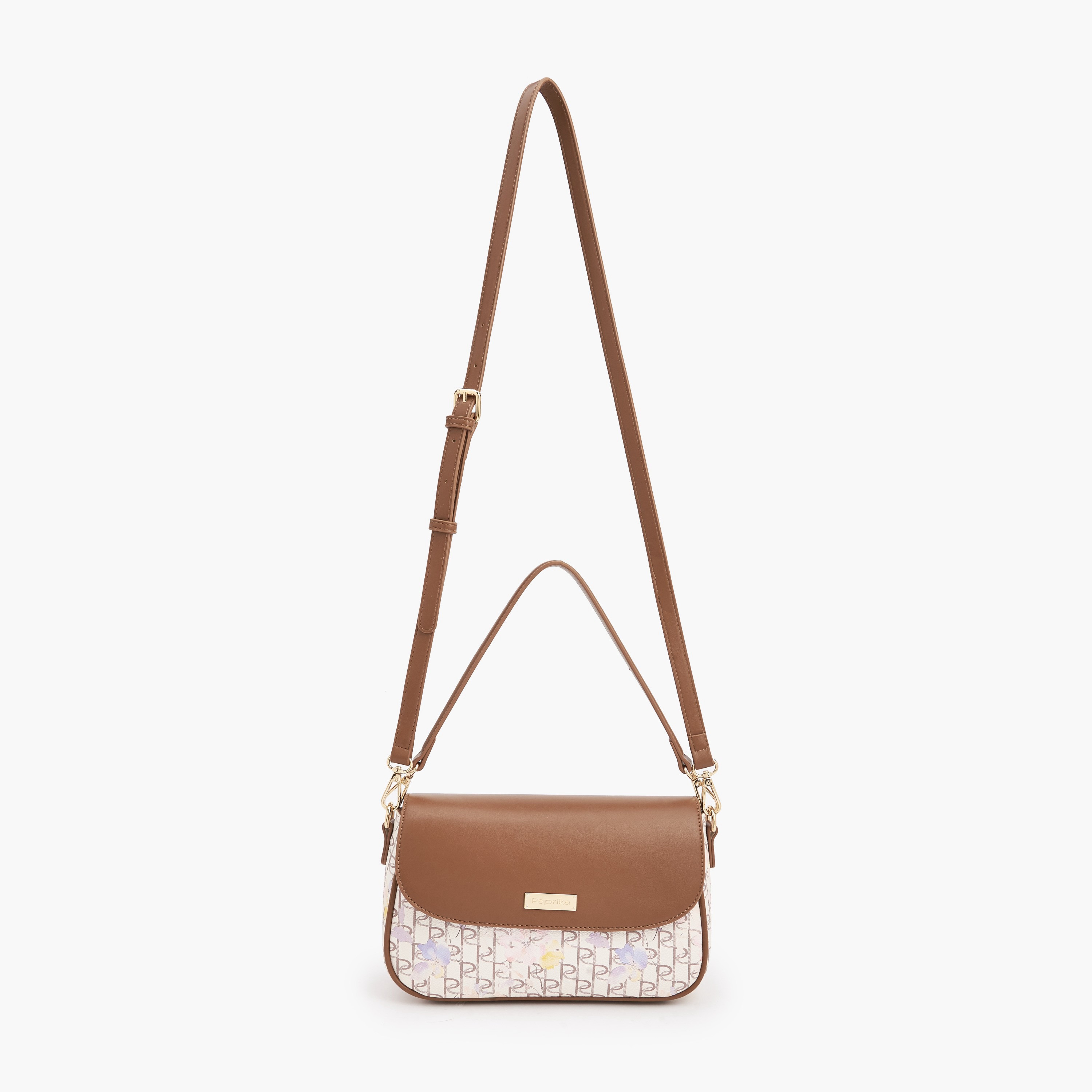 Paprika Monogram Print Crossbody Bag with Detachable Strap-women-bagsandwallets-handbags-image-3