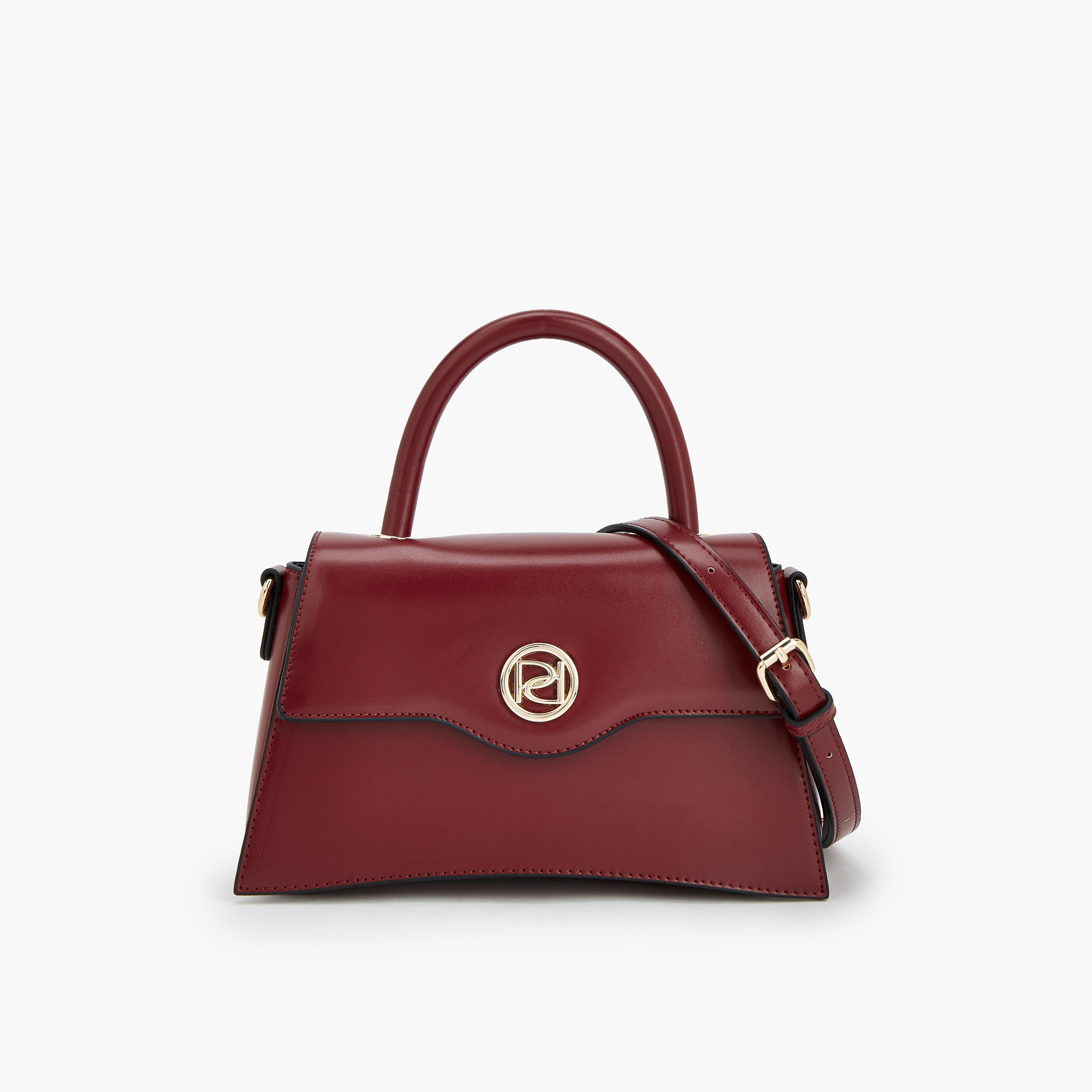 Paprika Solid Satchel Bag with Detachable Strap-women-bagsandwallets-handbags-image-1