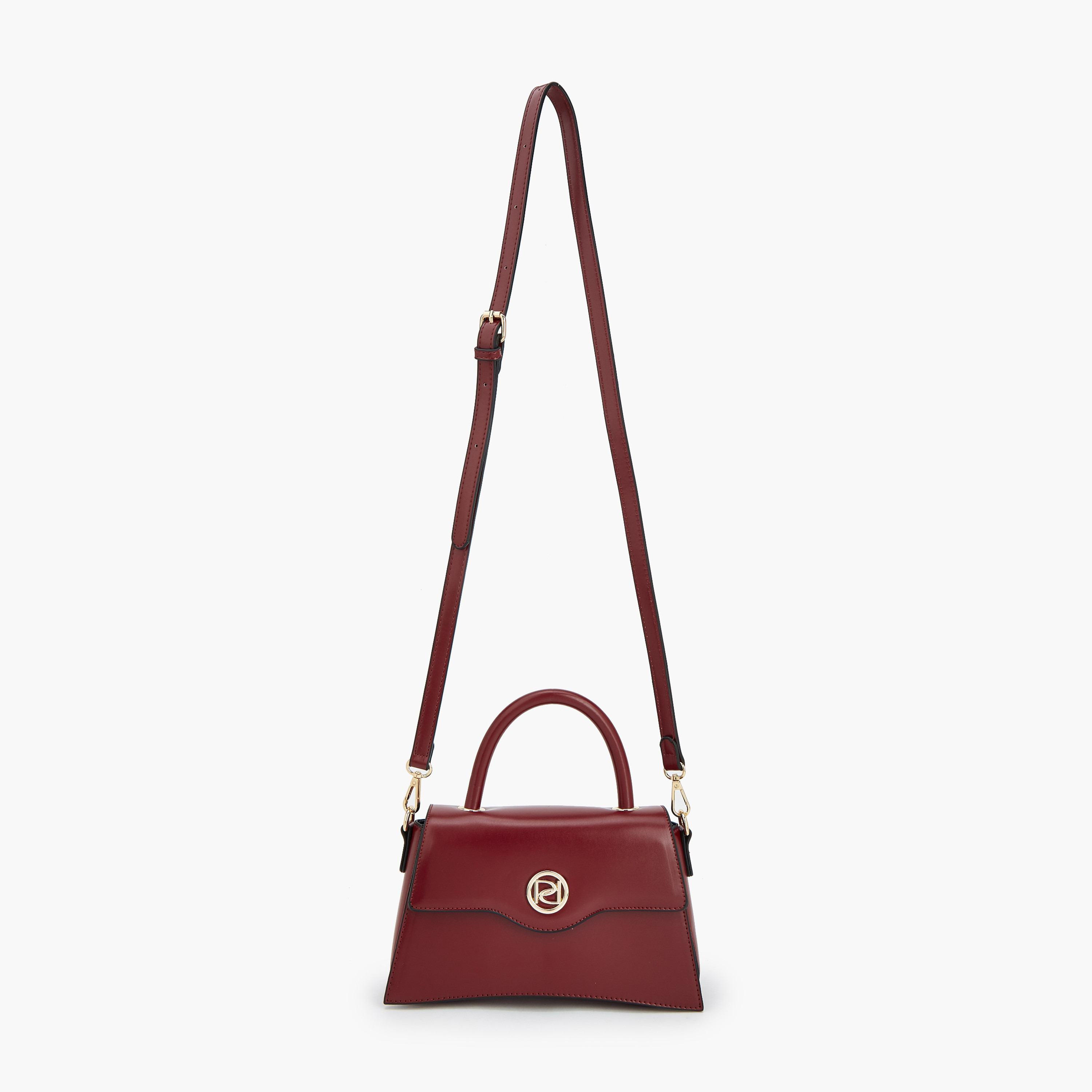 Paprika Solid Satchel Bag with Detachable Strap-women-bagsandwallets-handbags-image-2