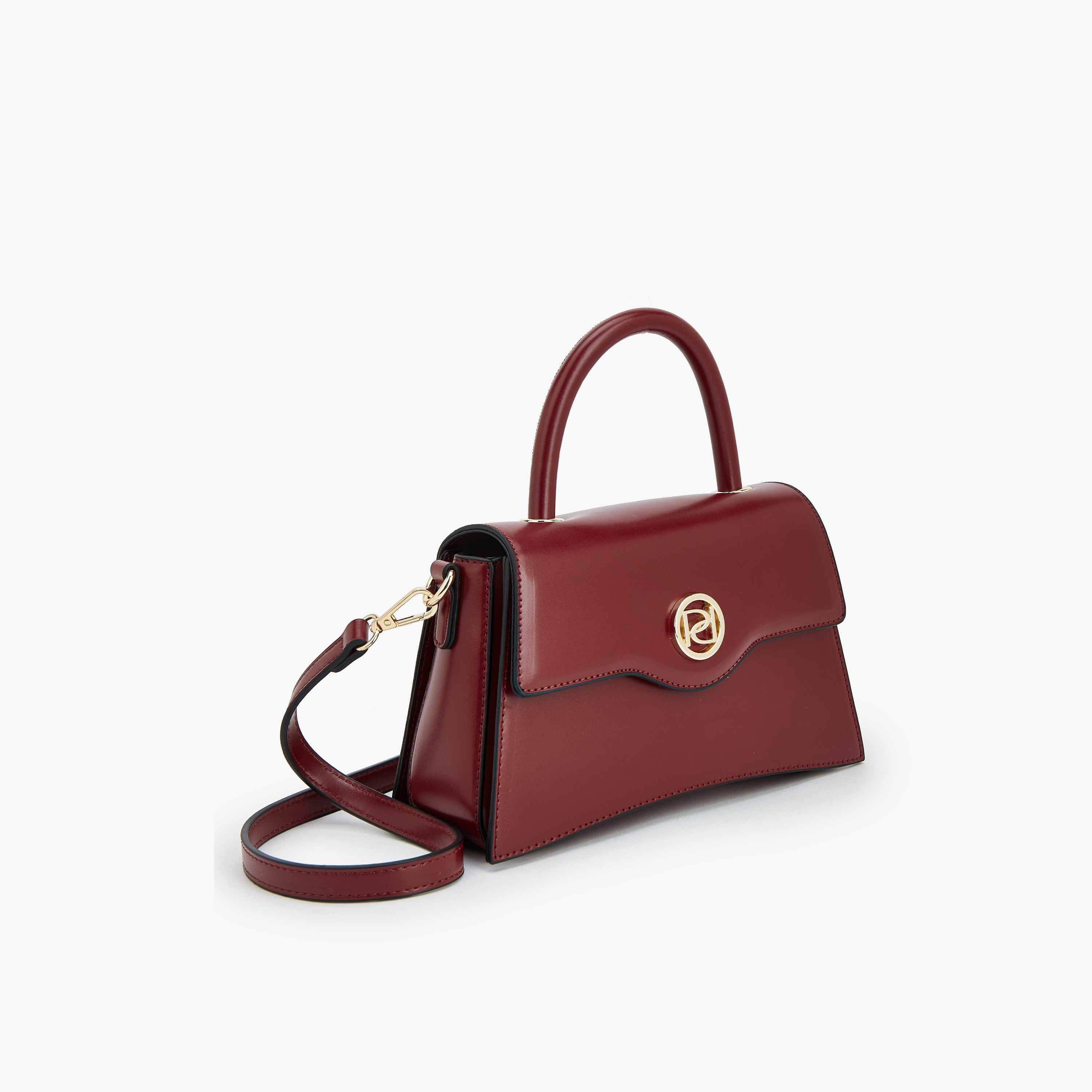 Paprika Solid Satchel Bag with Detachable Strap-women-bagsandwallets-handbags-image-3