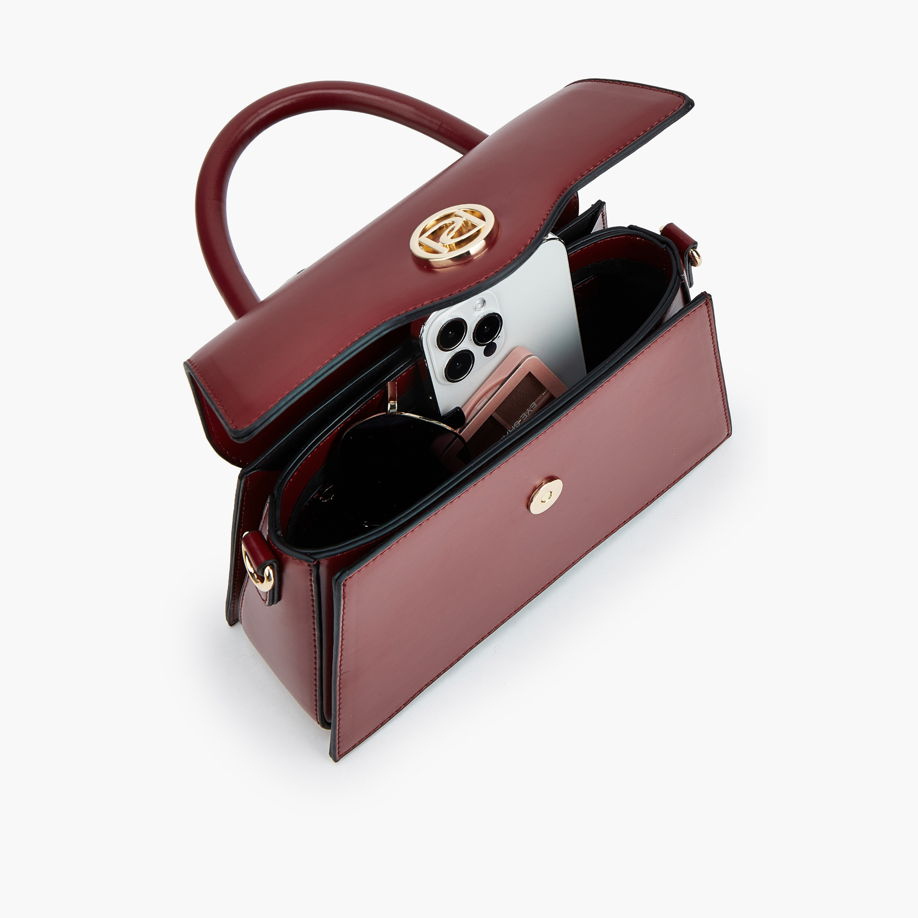 Paprika Solid Satchel Bag with Detachable Strap-women-bagsandwallets-handbags-image-7