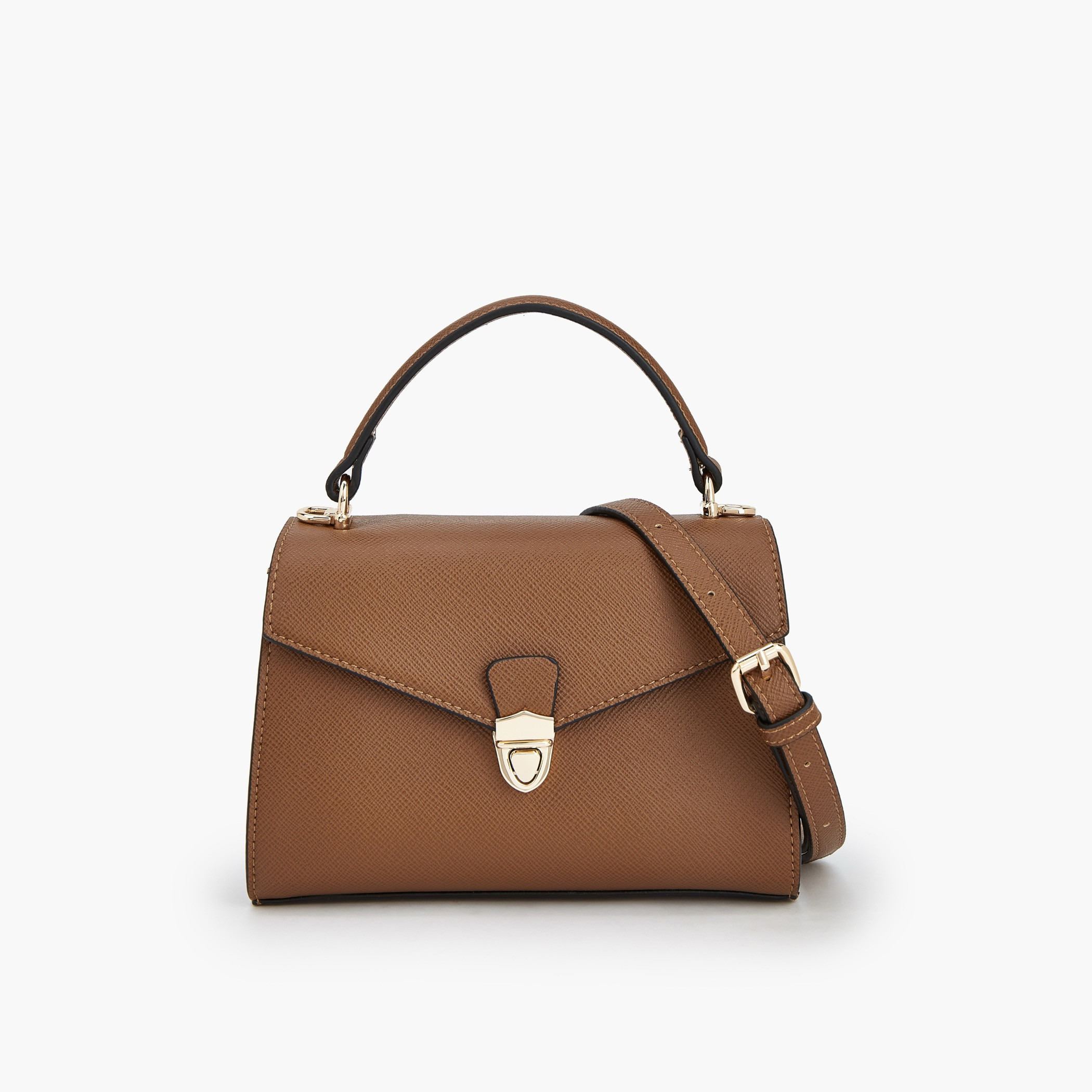 شنطة ساتشل بارزة الملمس بحزام قابل للفصل من بابريكا-women-bagsandwallets-handbags-image-1