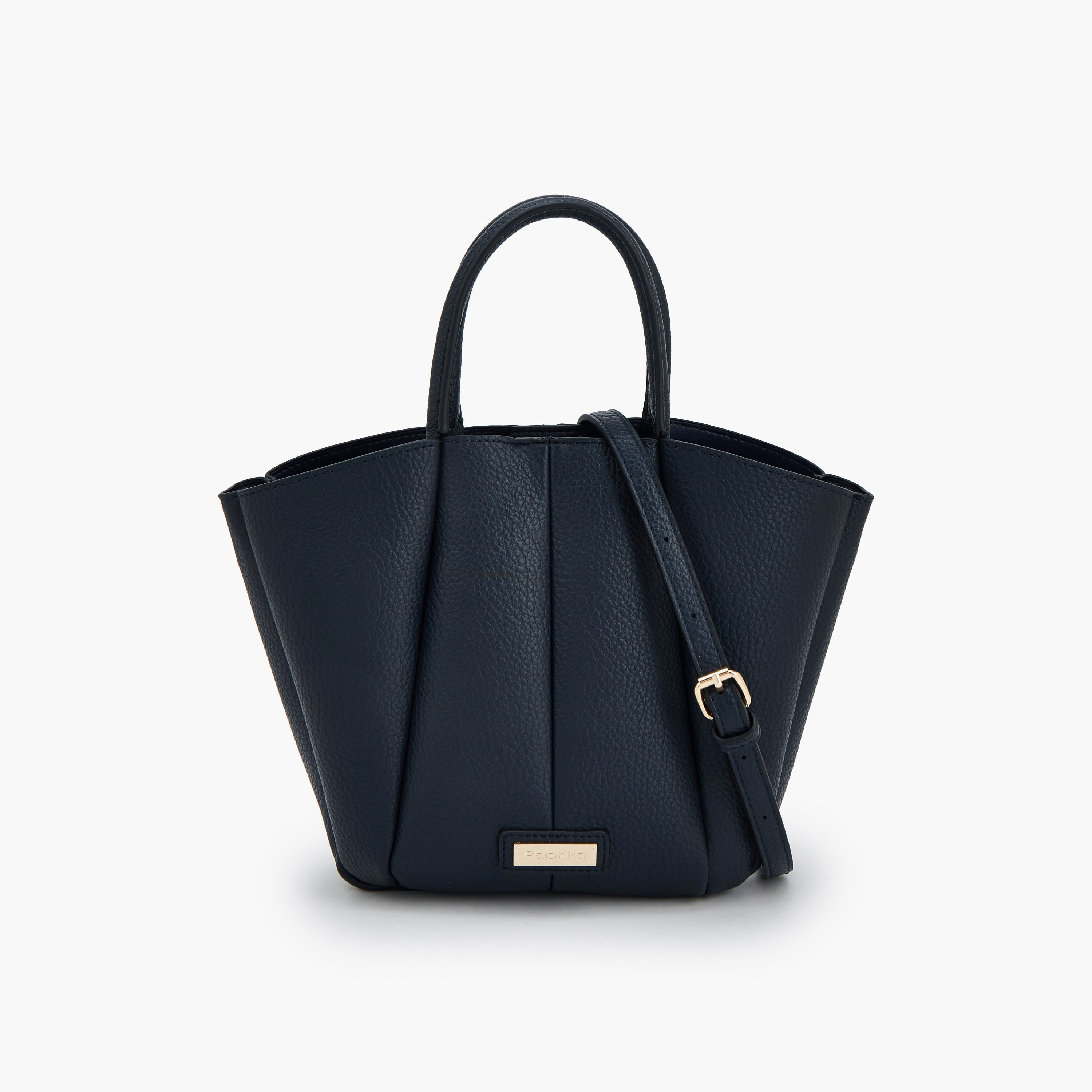 Paprika Textured Tote Bag with Detachable Strap-women-bagsandwallets-handbags-image-1