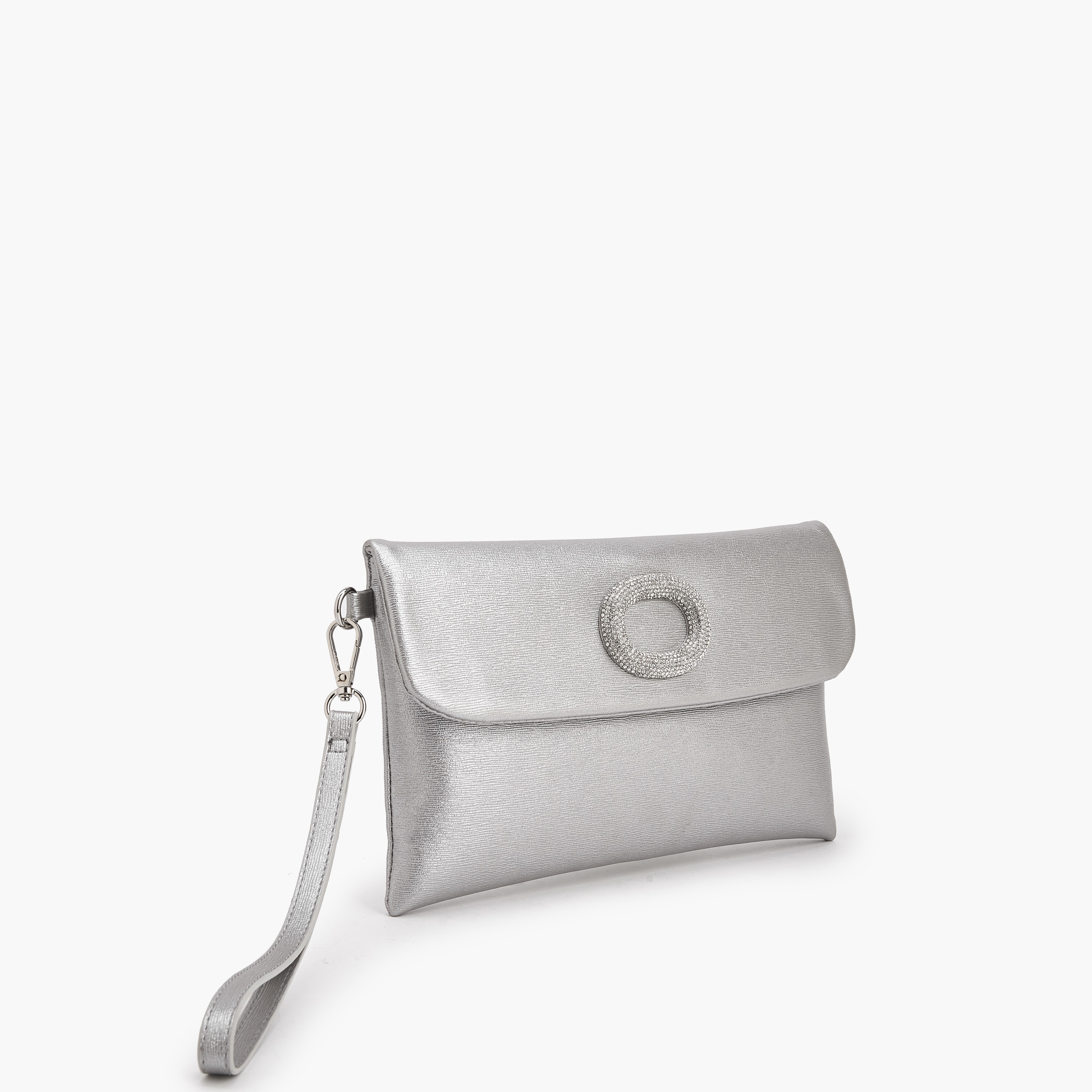 Paprika Textured Clutch with Detachable Wristlet Strap-women-bagsandwallets-handbags-image-4