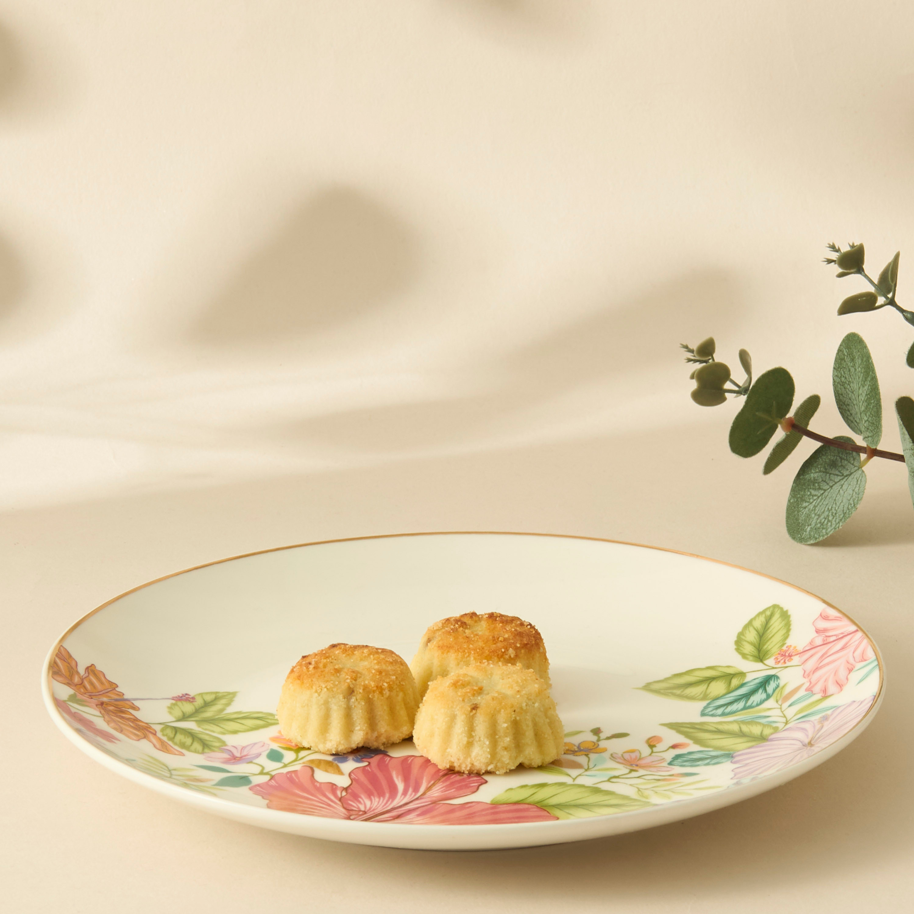 Summer Hot Flower Printed Ceramic Quarter Plate-household-dining-dinnerware-plates-image-1