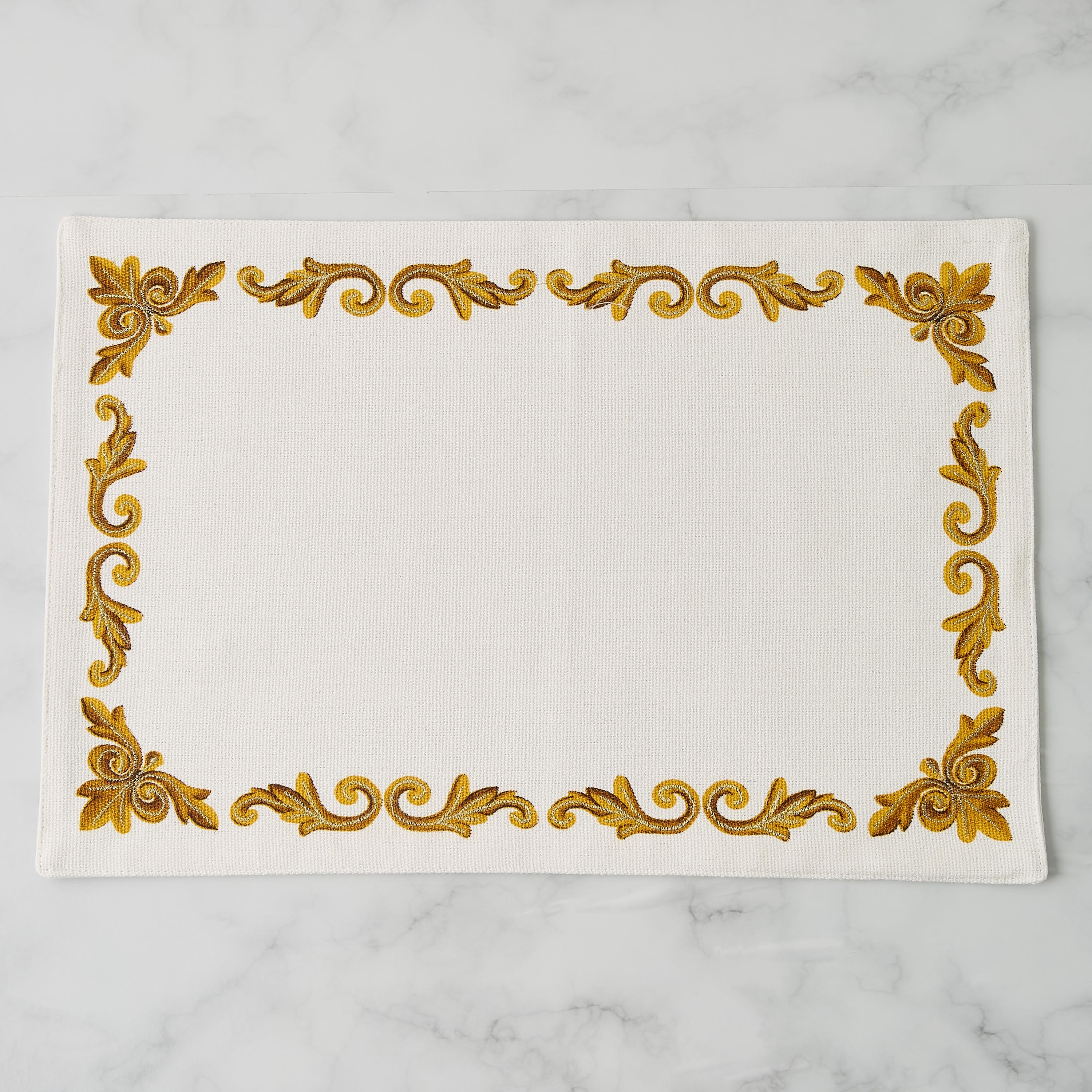 Gia Como 2-Piece Embroidered Placemat Set - 30x45 cms-household-dining-tablelinen-placemats-image-3