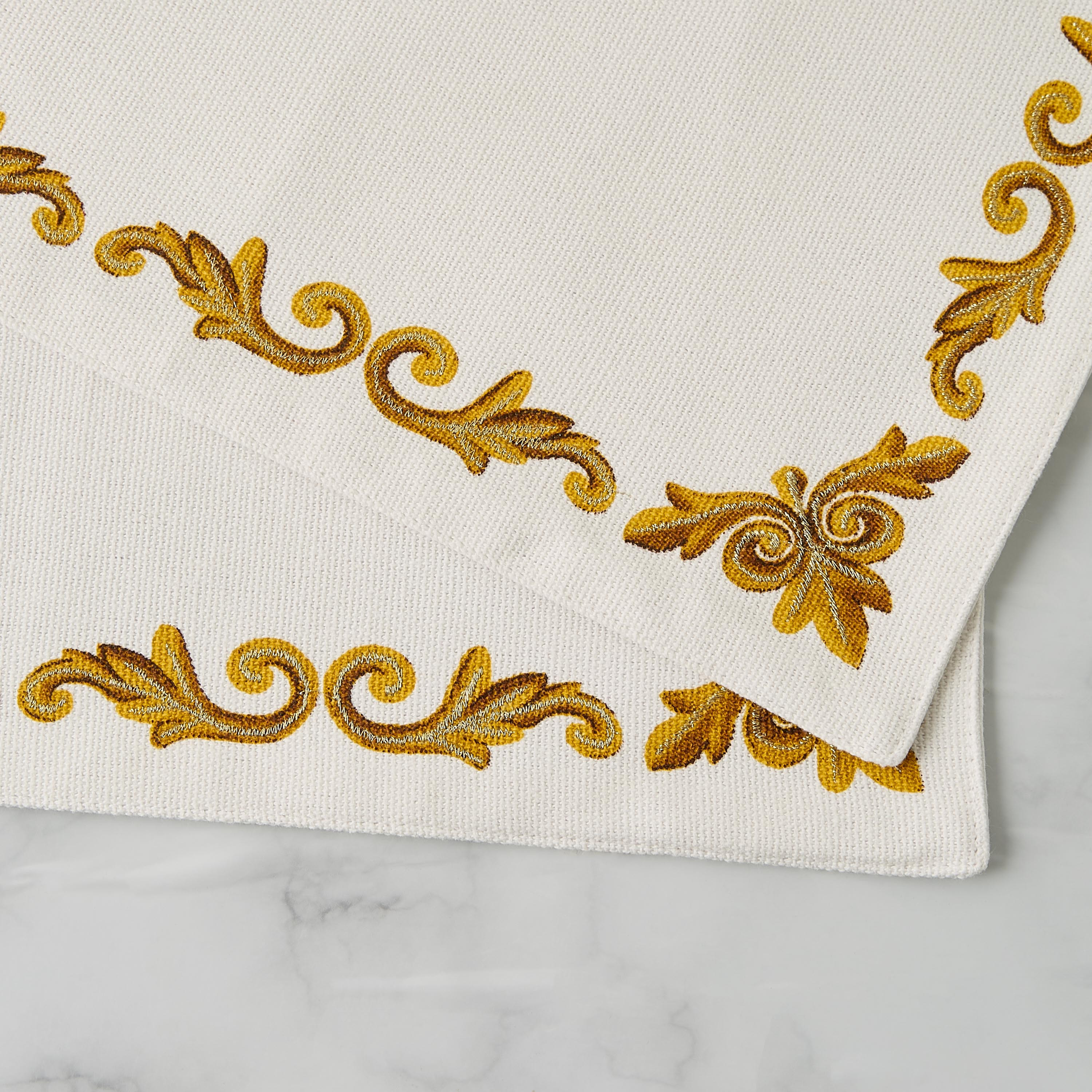 Gia Como 2-Piece Embroidered Placemat Set - 30x45 cms-household-dining-tablelinen-placemats-image-4