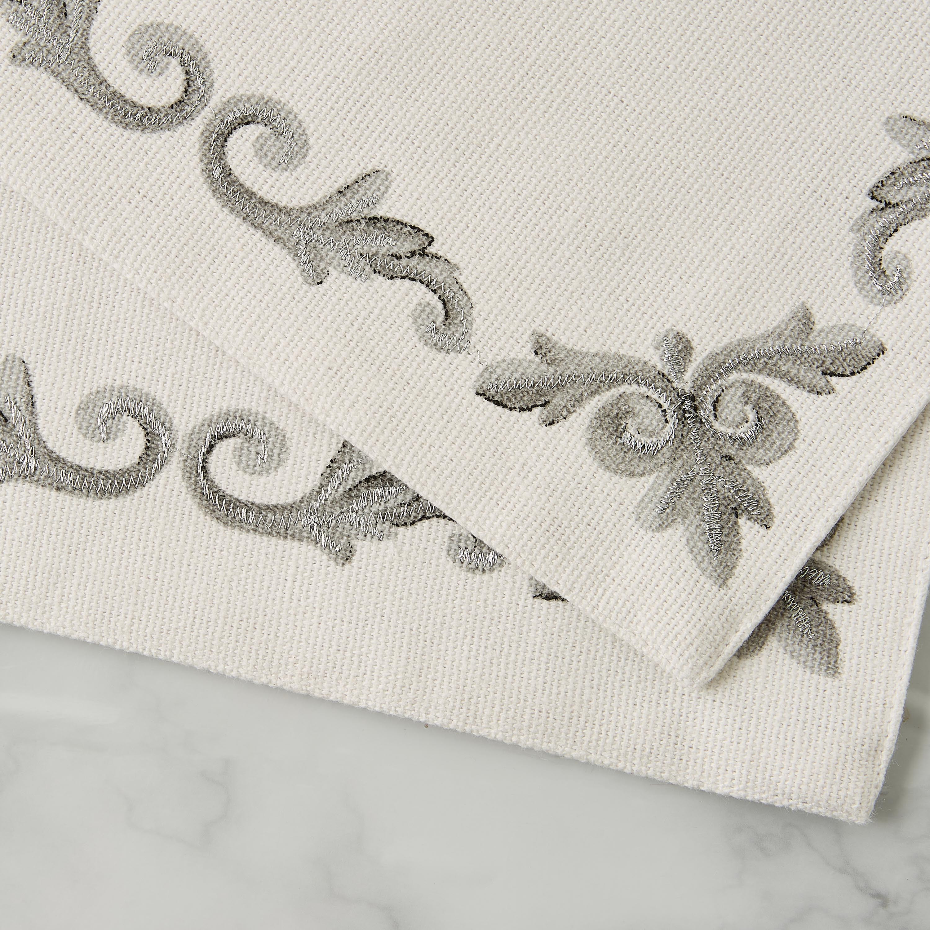 Gia Como 2-Piece Embroidered Placemat Set - 30x45 cms-household-dining-tablelinen-placemats-image-4