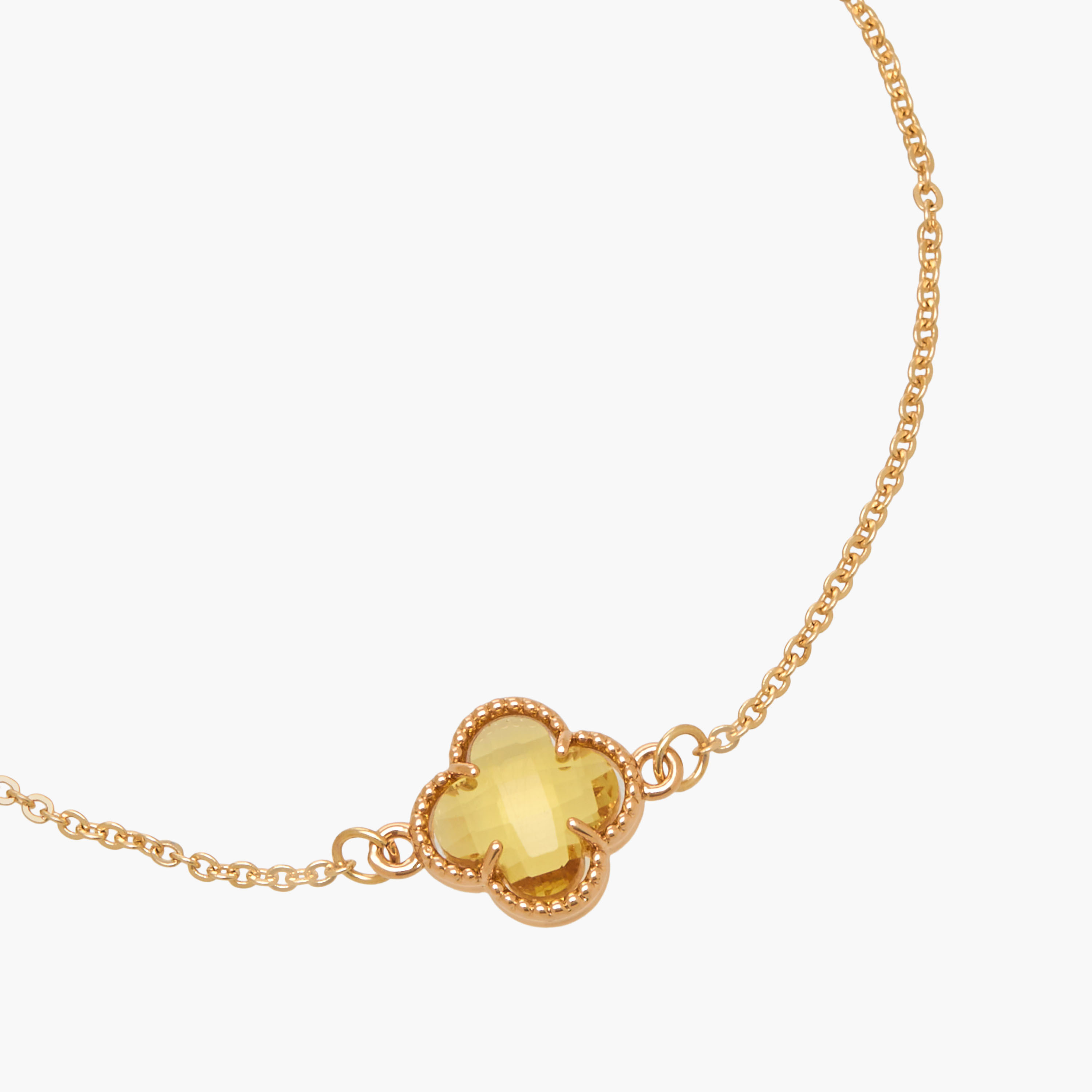 Metallic Clover Charm Bracelet-women-watchesandjewellery-jewellery-banglesandbracelets-image-4