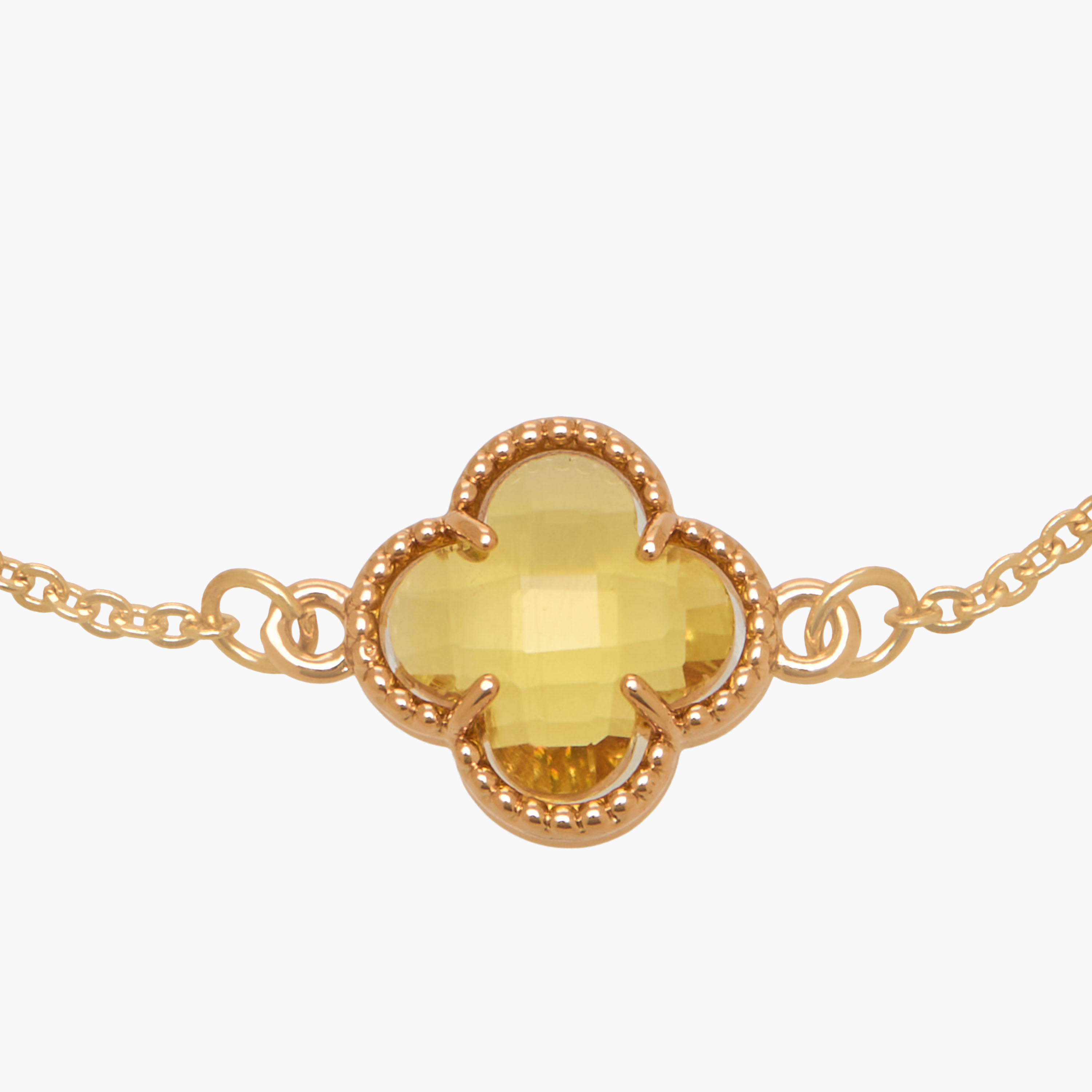 Metallic Clover Charm Bracelet-women-watchesandjewellery-jewellery-banglesandbracelets-image-6