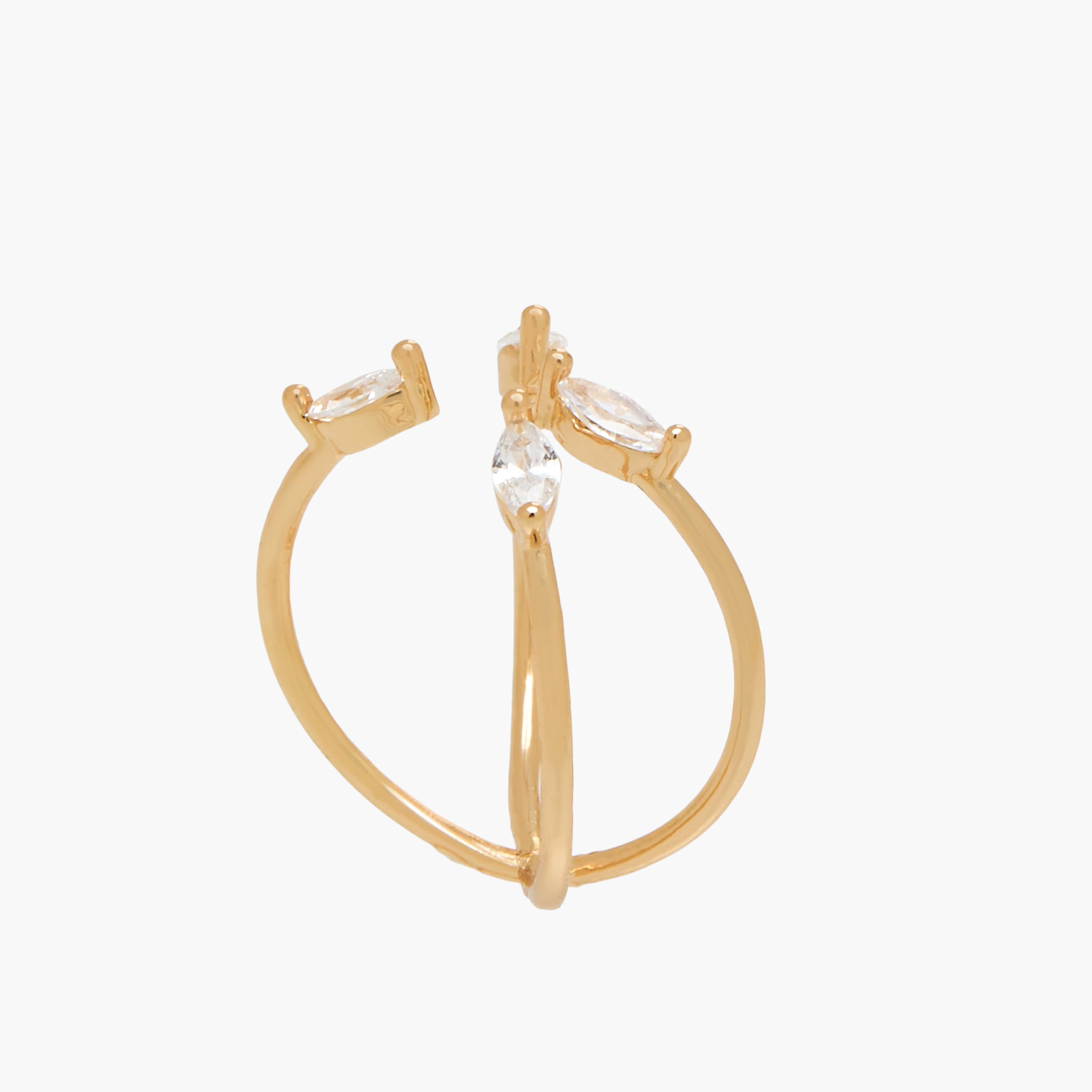 Gold Tone Ring with Embellishment-women-watchesandjewellery-jewellery-rings-image-2