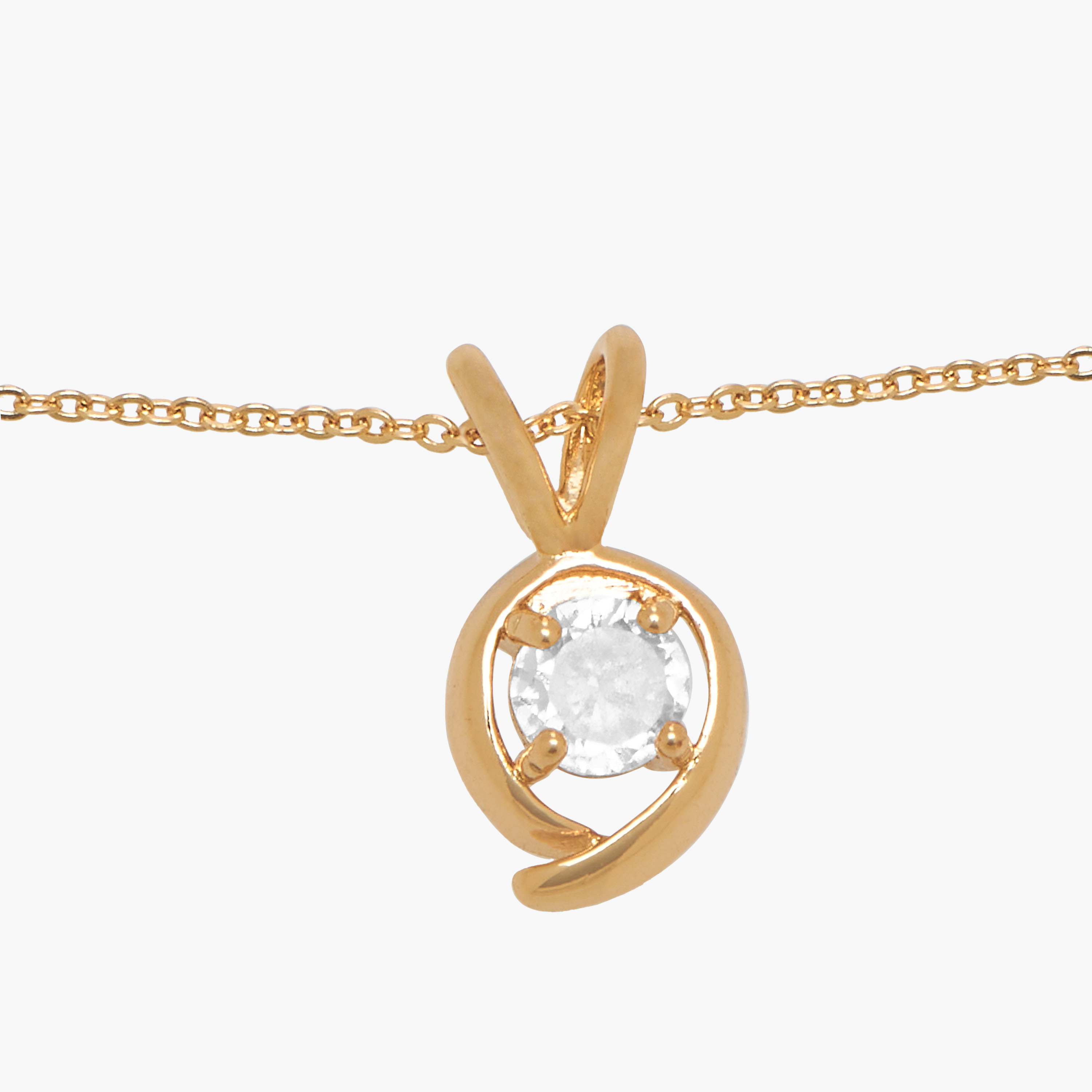 Gold Tone Pendant Necklace with Embellished Design-women-watchesandjewellery-jewellery-necklacesandpendants-image-3