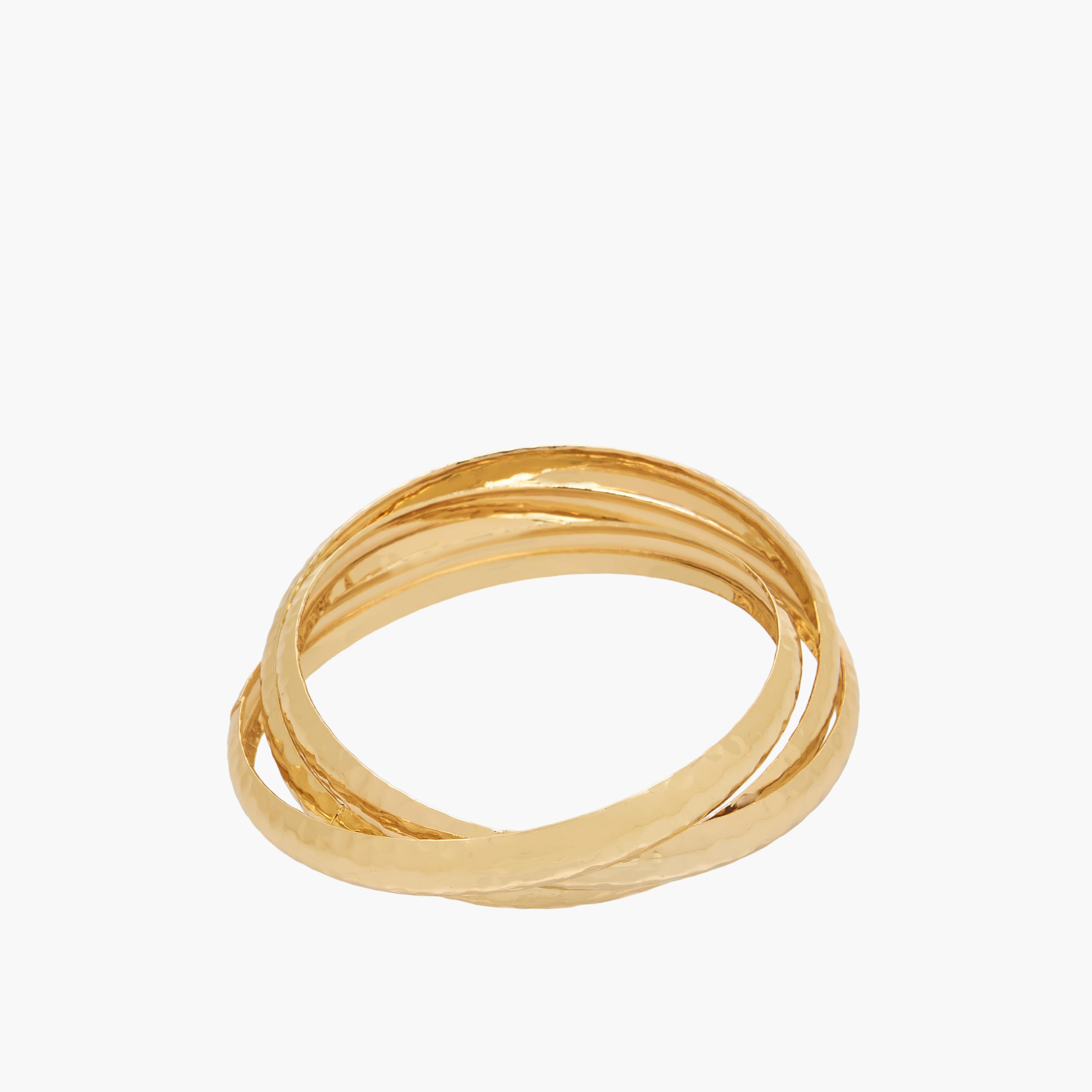 Metallic Hammered Texture Bangle-women-watchesandjewellery-jewellery-banglesandbracelets-image-2