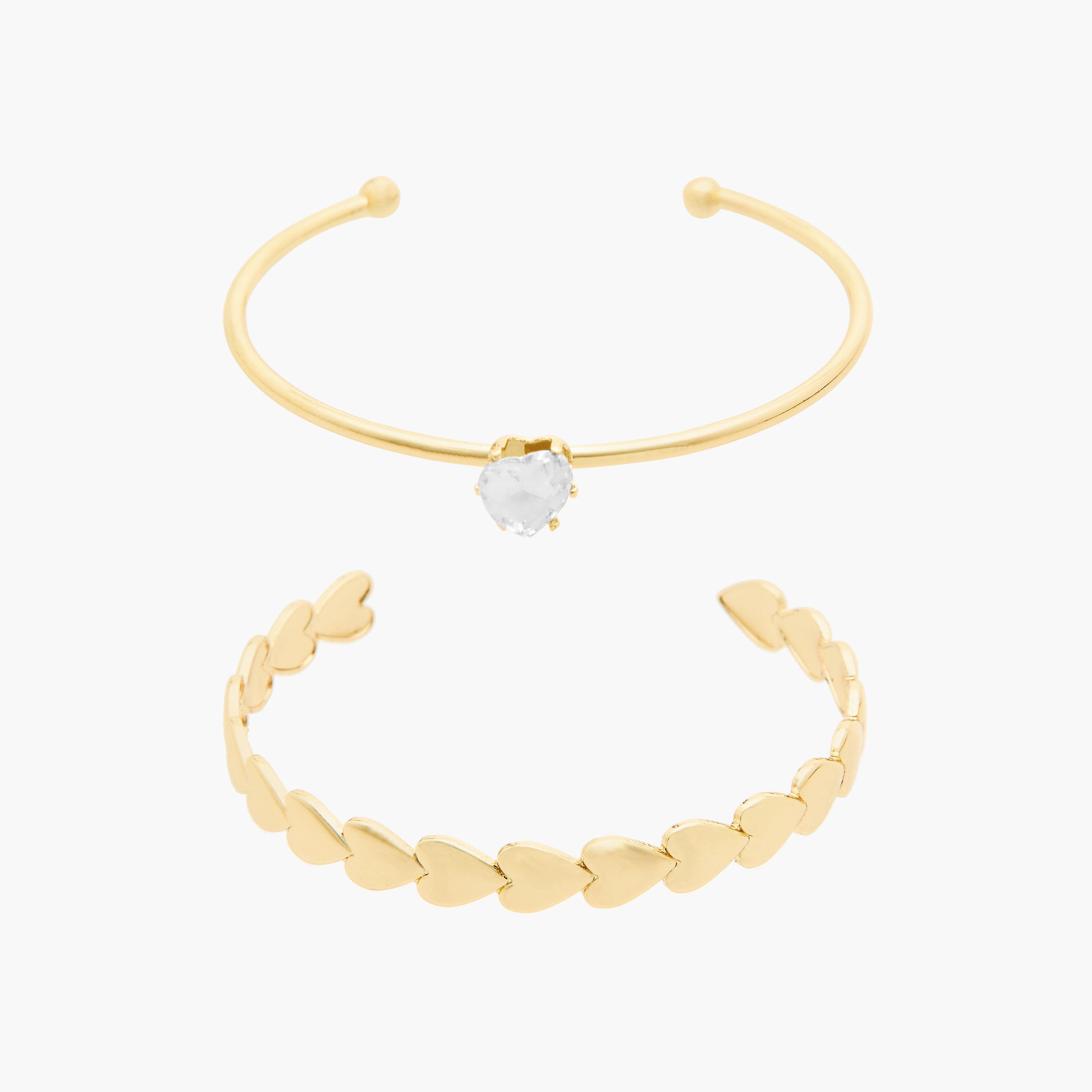 Pack of 2 Metallic Assorted Bracelet-women-watchesandjewellery-jewellery-banglesandbracelets-image-1