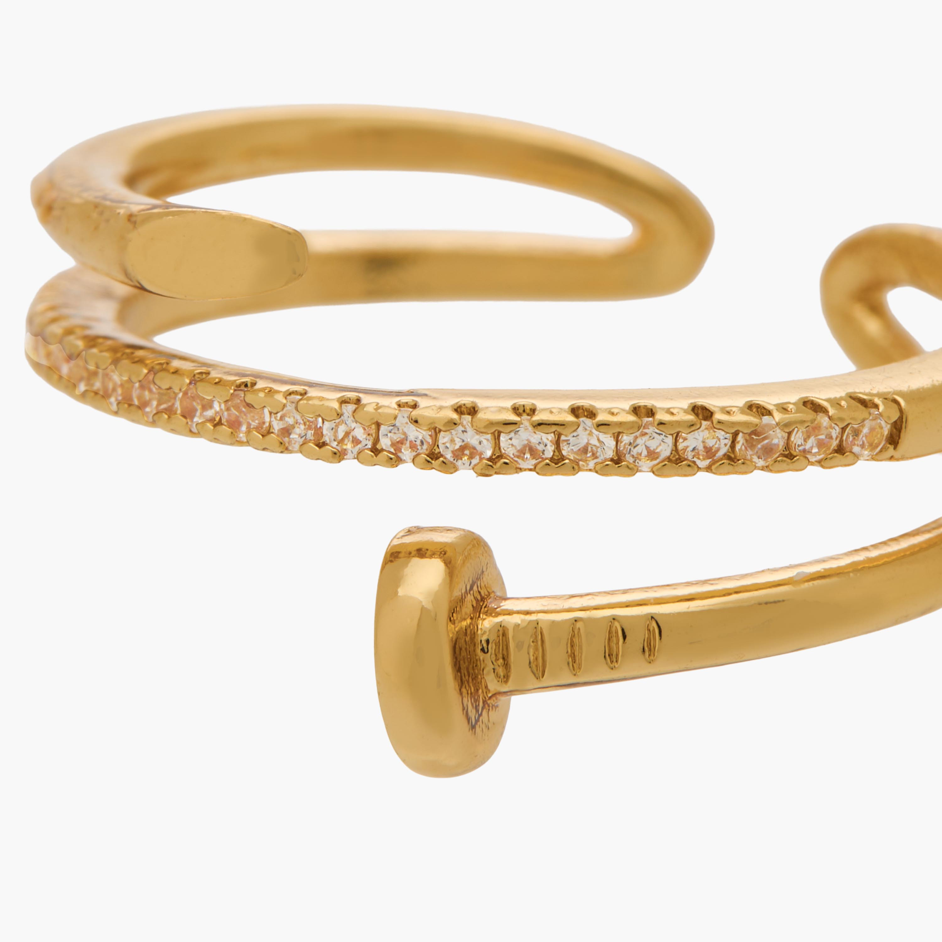 Cubic Zirconia Embellished Metal Ring-women-watchesandjewellery-jewellery-rings-image-4