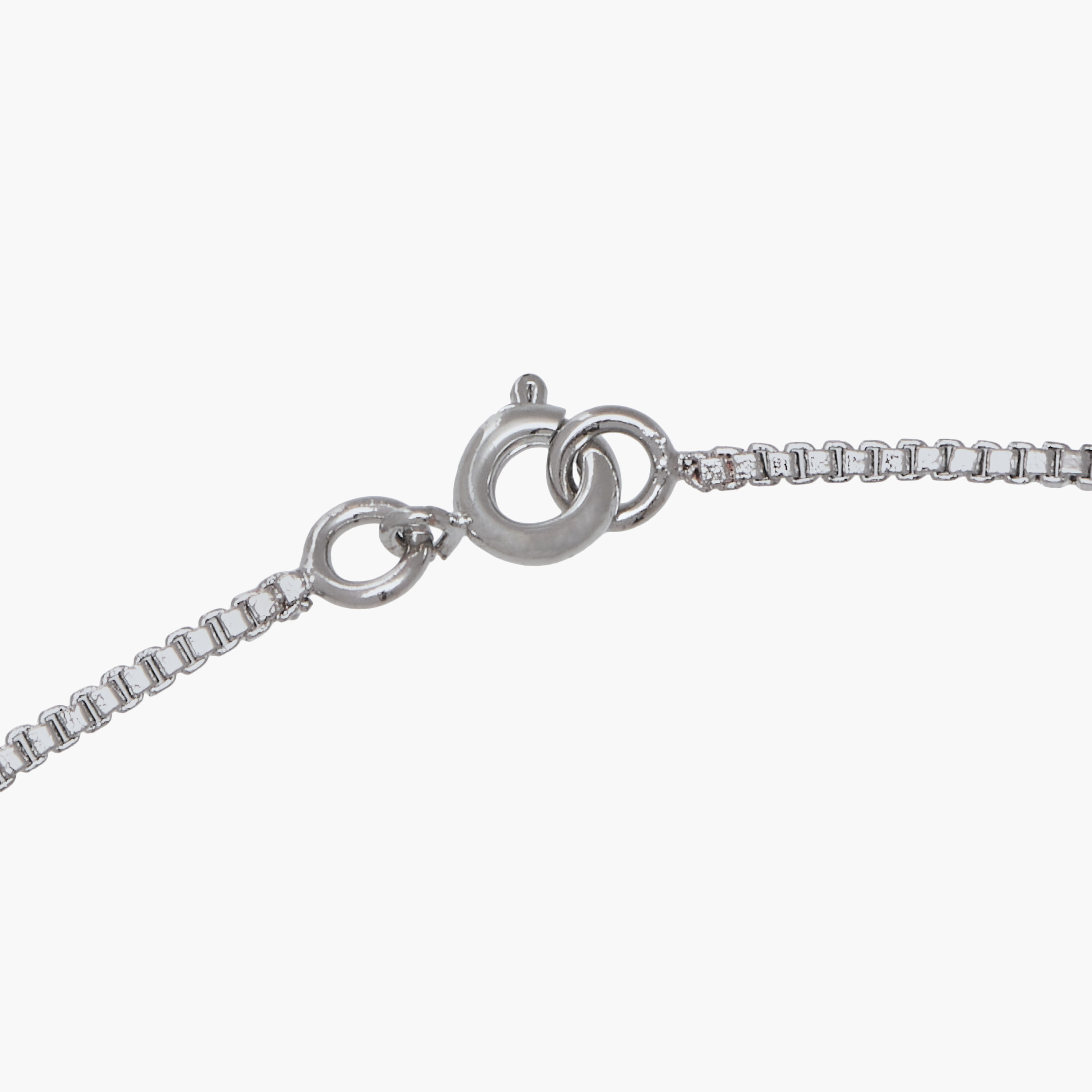 Silver Tone Cubic Zirconia Pendant Necklace with Embellished Design-women-watchesandjewellery-jewellery-necklacesandpendants-image-4