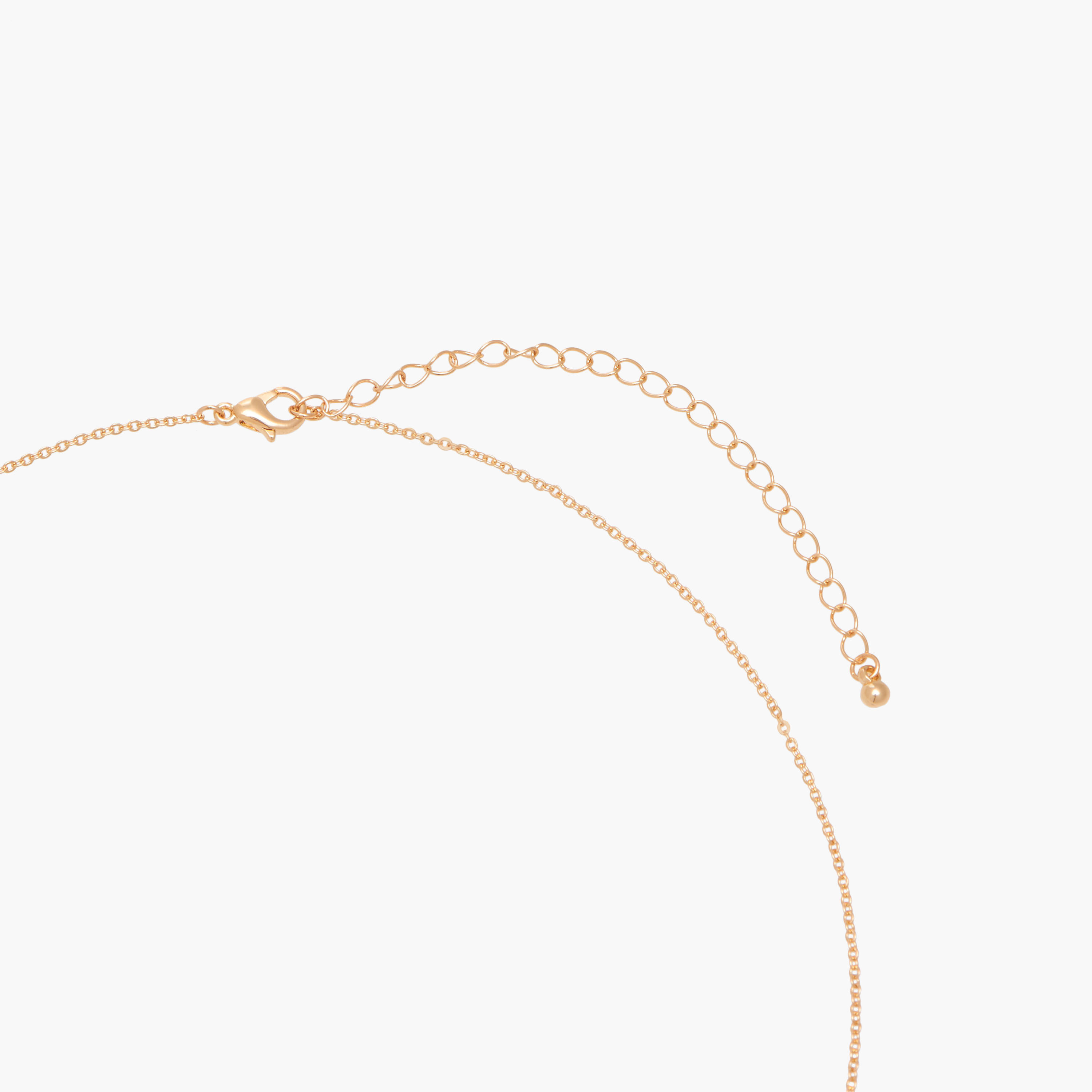 Gold Tone Cubic Zirconia Pendant Necklace with Embellished Design-women-watchesandjewellery-jewellery-necklacesandpendants-image-4