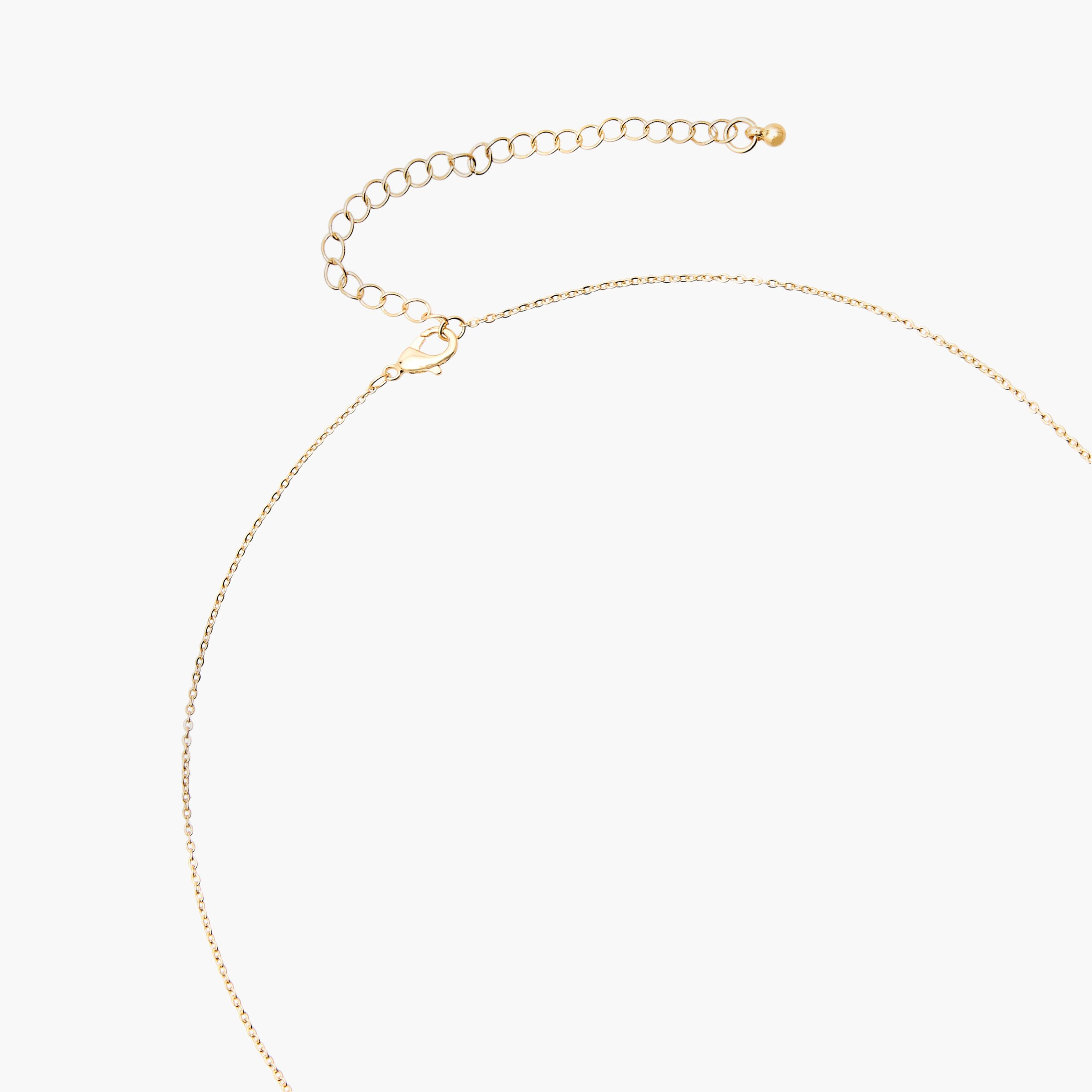 Gold Tone Cubic Zirconia Pendant Necklace with Bag Design-women-watchesandjewellery-jewellery-necklacesandpendants-image-4