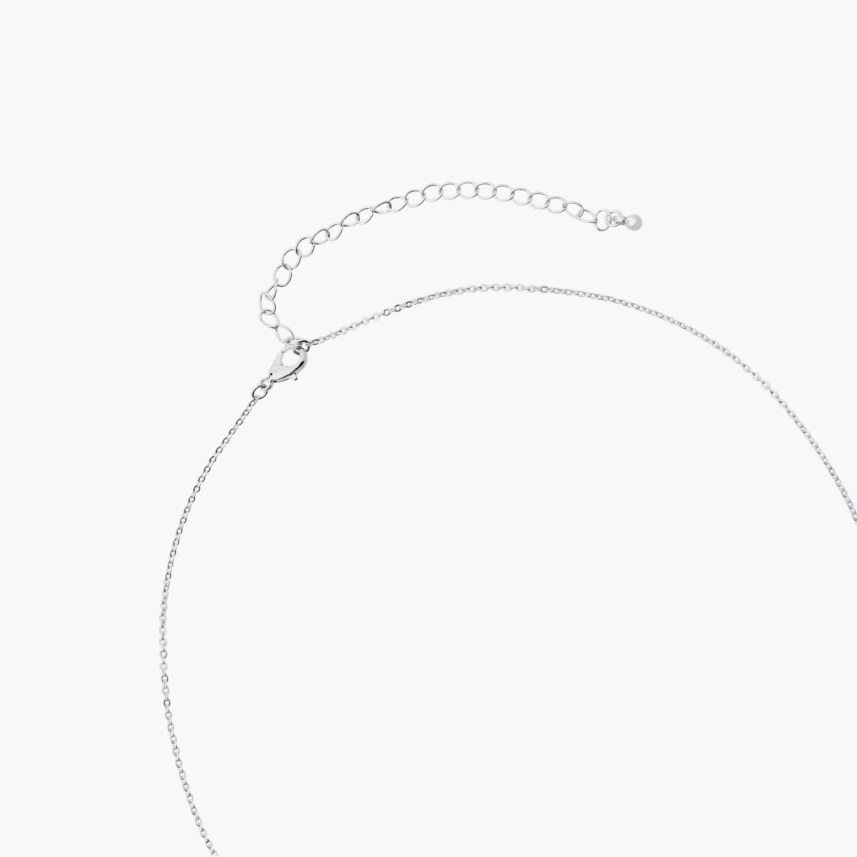 عقد معدني بدلاية مزينة بزركون مكعب-women-watchesandjewellery-jewellery-necklacesandpendants-image-4