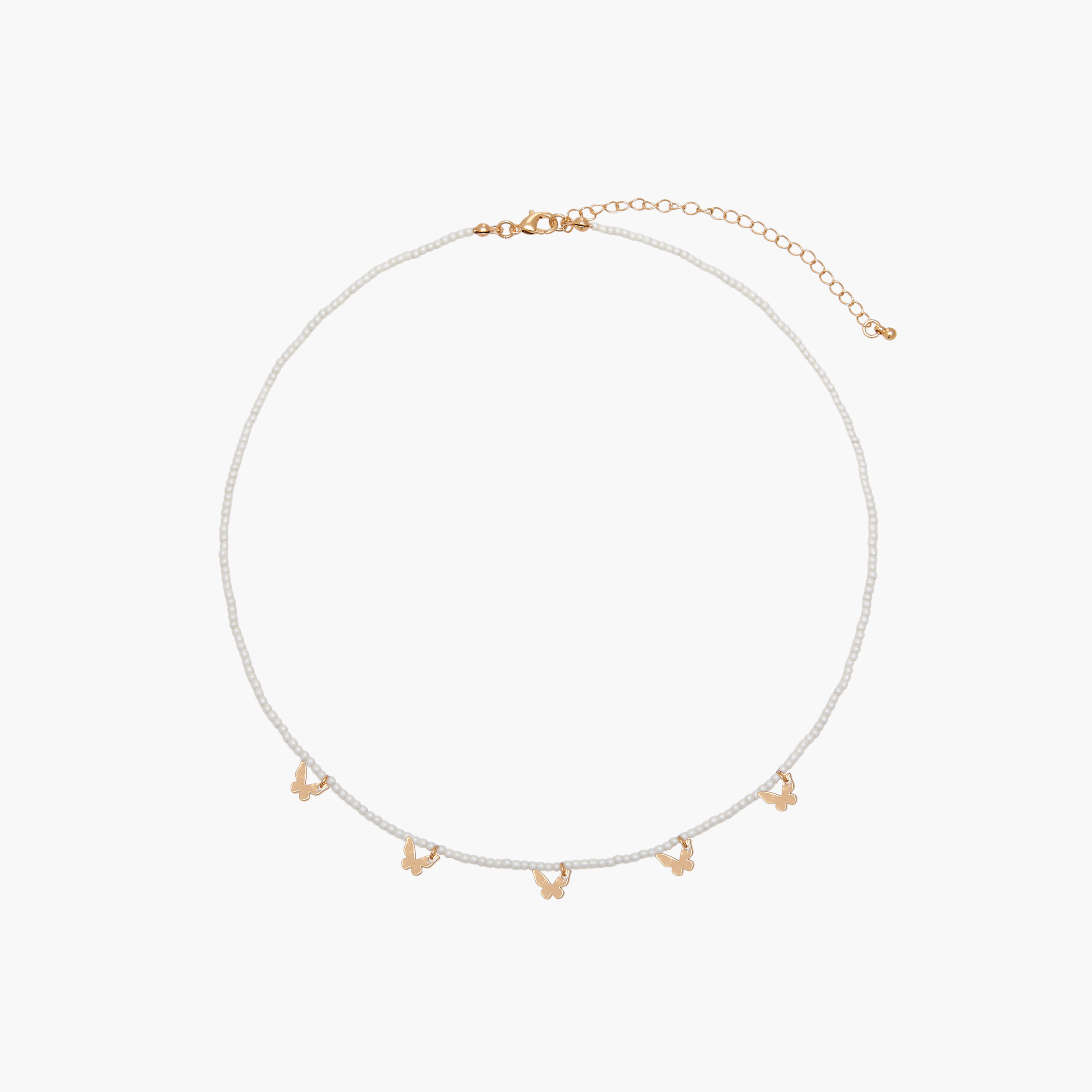 Pearl Necklace with Butterfly Accent-women-watchesandjewellery-jewellery-necklacesandpendants-image-1