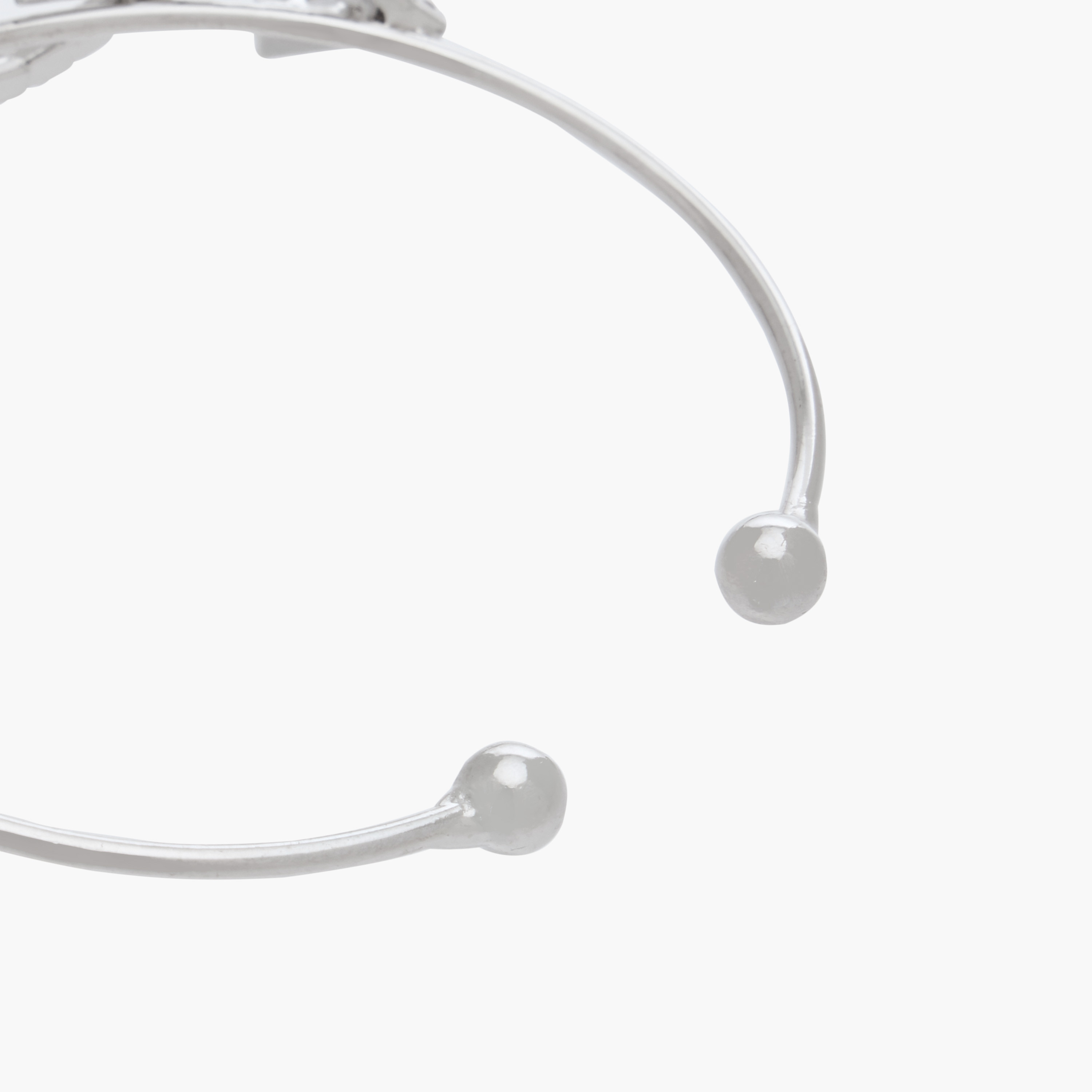 Metal Cubic Zirconia Embellished Cuff Bangle-women-watchesandjewellery-jewellery-banglesandbracelets-image-4