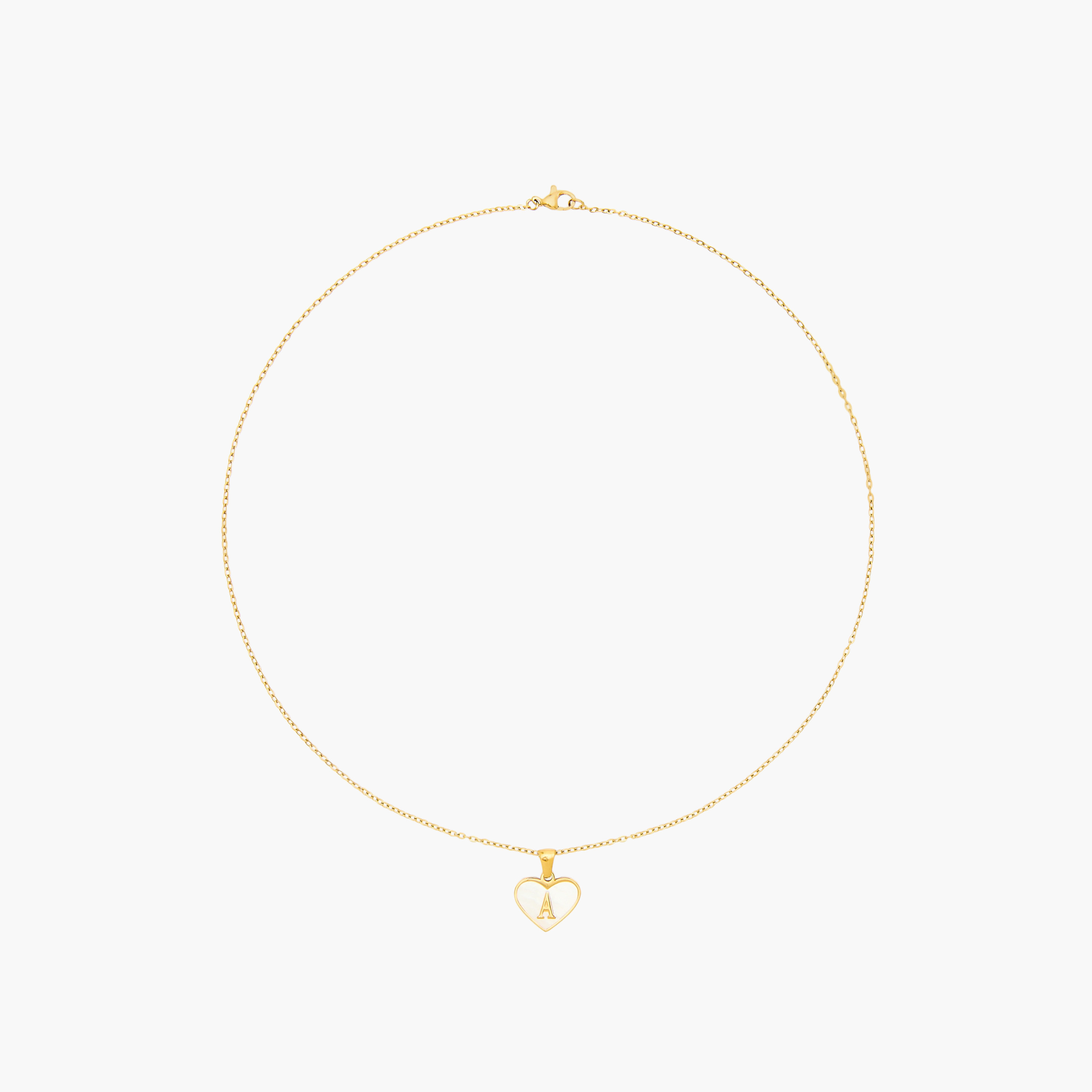 Gold Tone Initial A Pendant Necklace-women-watchesandjewellery-jewellery-necklacesandpendants-image-1