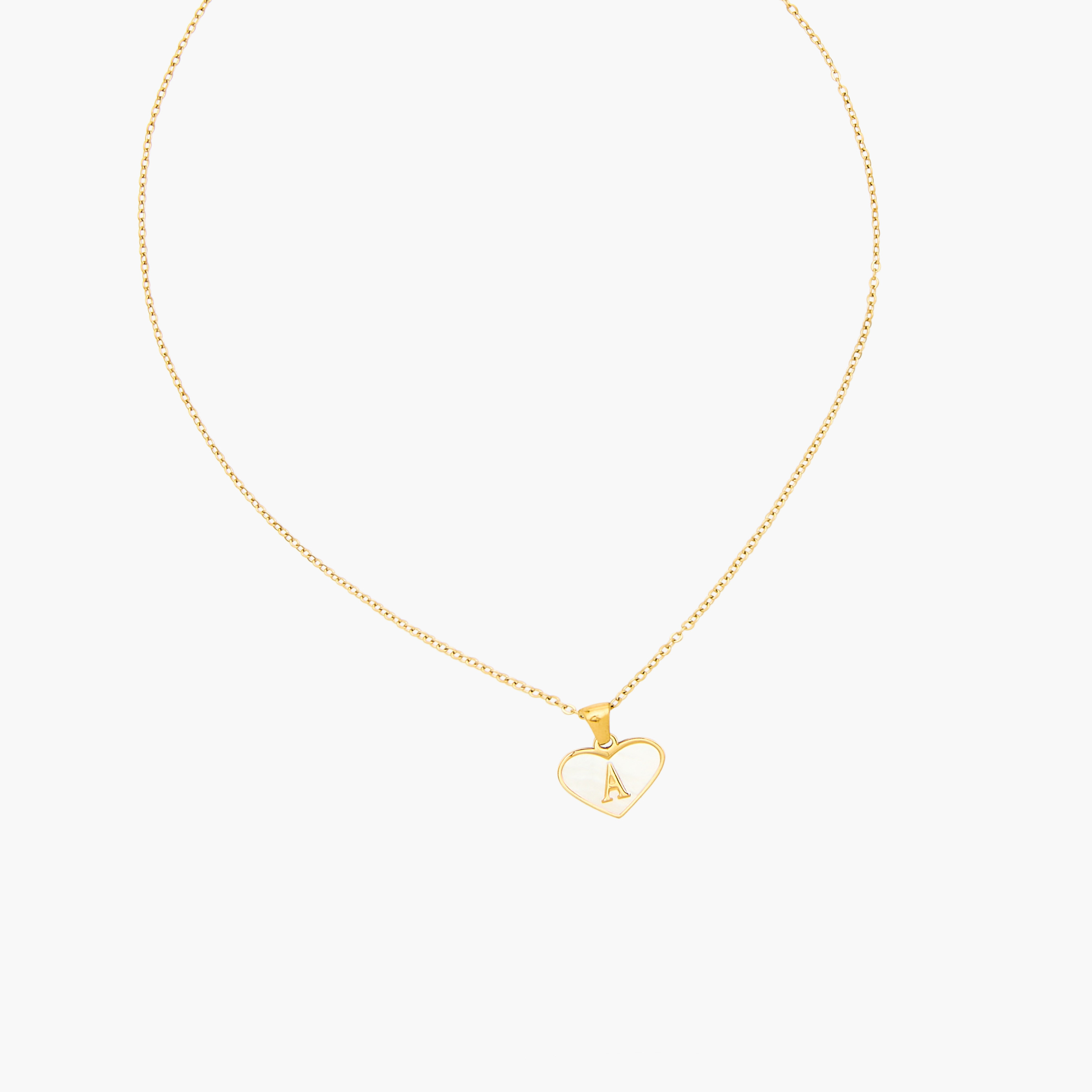 Gold Tone Initial A Pendant Necklace-women-watchesandjewellery-jewellery-necklacesandpendants-image-2