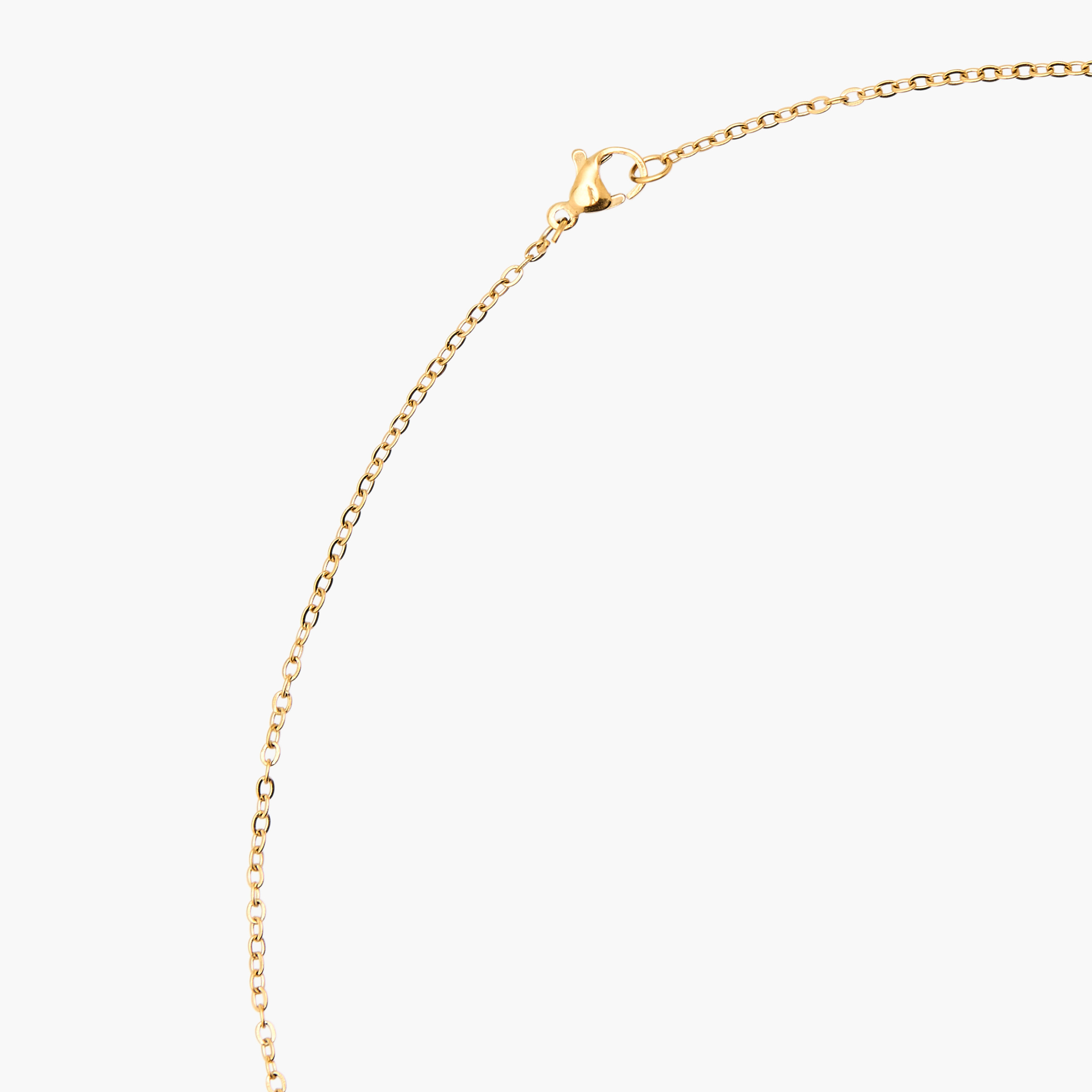 Gold Tone Pendant Necklace with Initial S-women-watchesandjewellery-jewellery-necklacesandpendants-image-3