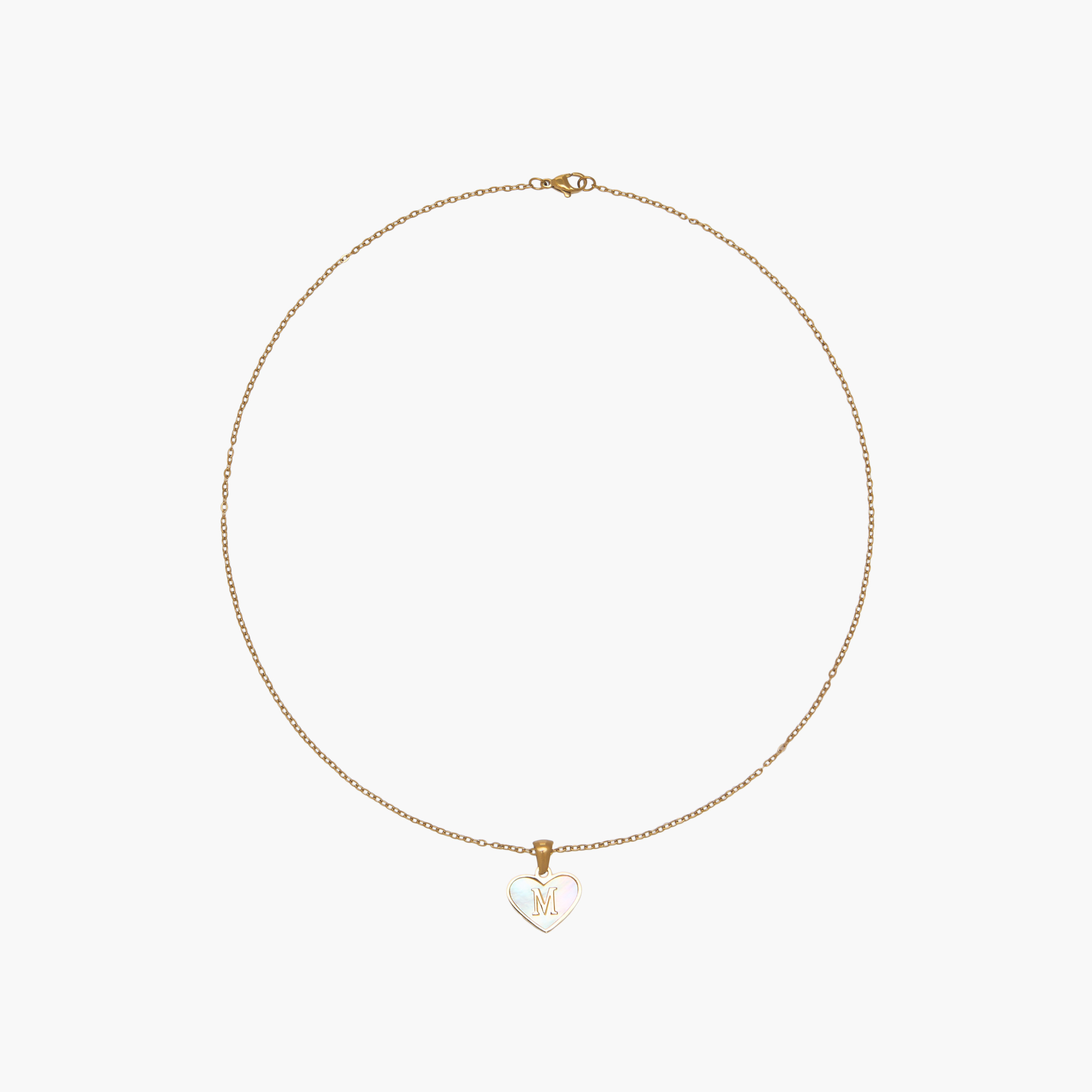قلادة بدلاية ولون ذهبي وحرف M-women-watchesandjewellery-jewellery-necklacesandpendants-image-1