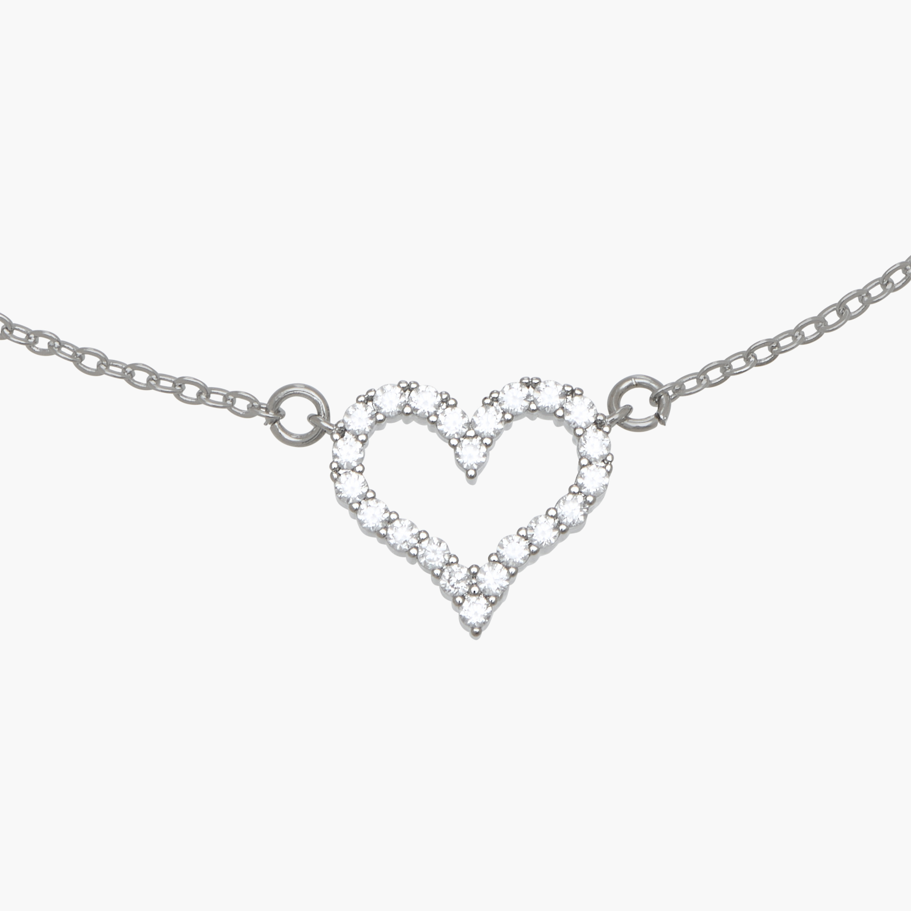 Set of 2 - Embellished Heart Pendant Necklace and Earrings-women-watchesandjewellery-jewellery-jewellerysets-image-7
