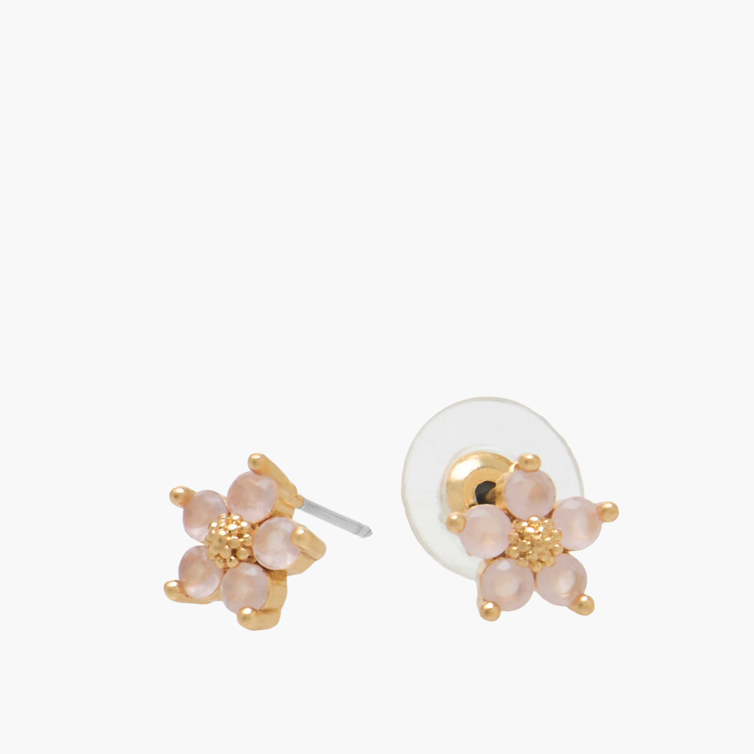 طقم من 2 - قلادة بدلاية زهور وزينة مكعب زيركون وأقراط-women-watchesandjewellery-jewellery-jewellerysets-image-5
