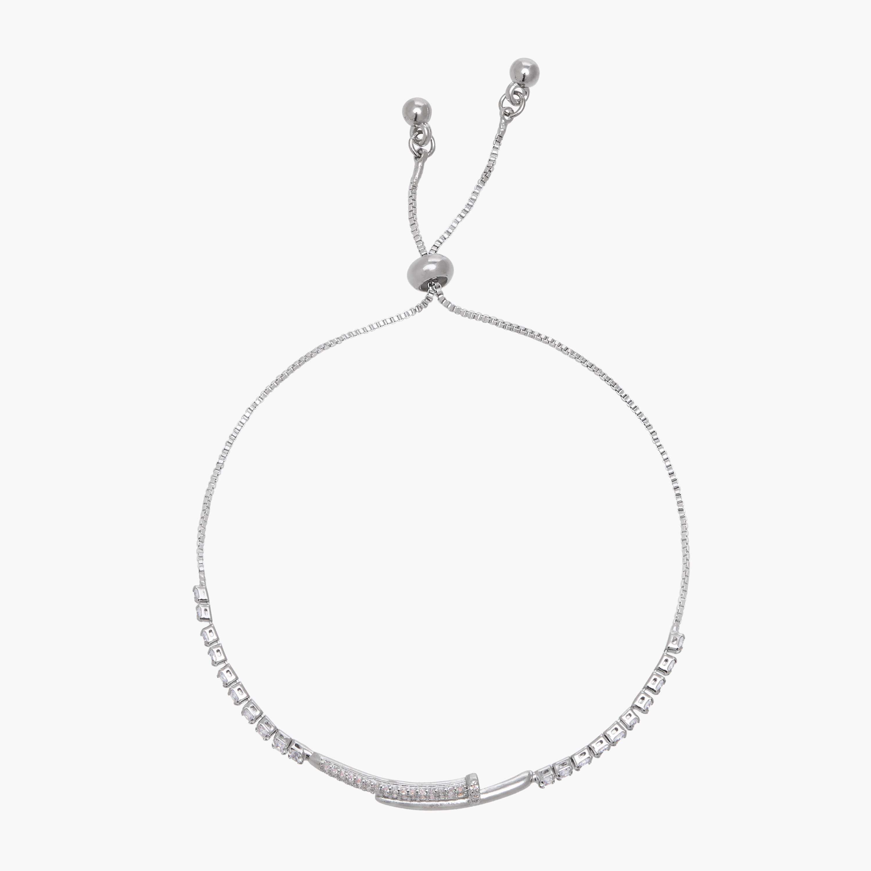 سوار معدن بتزيينات زيركون-women-watchesandjewellery-jewellery-banglesandbracelets-image-1
