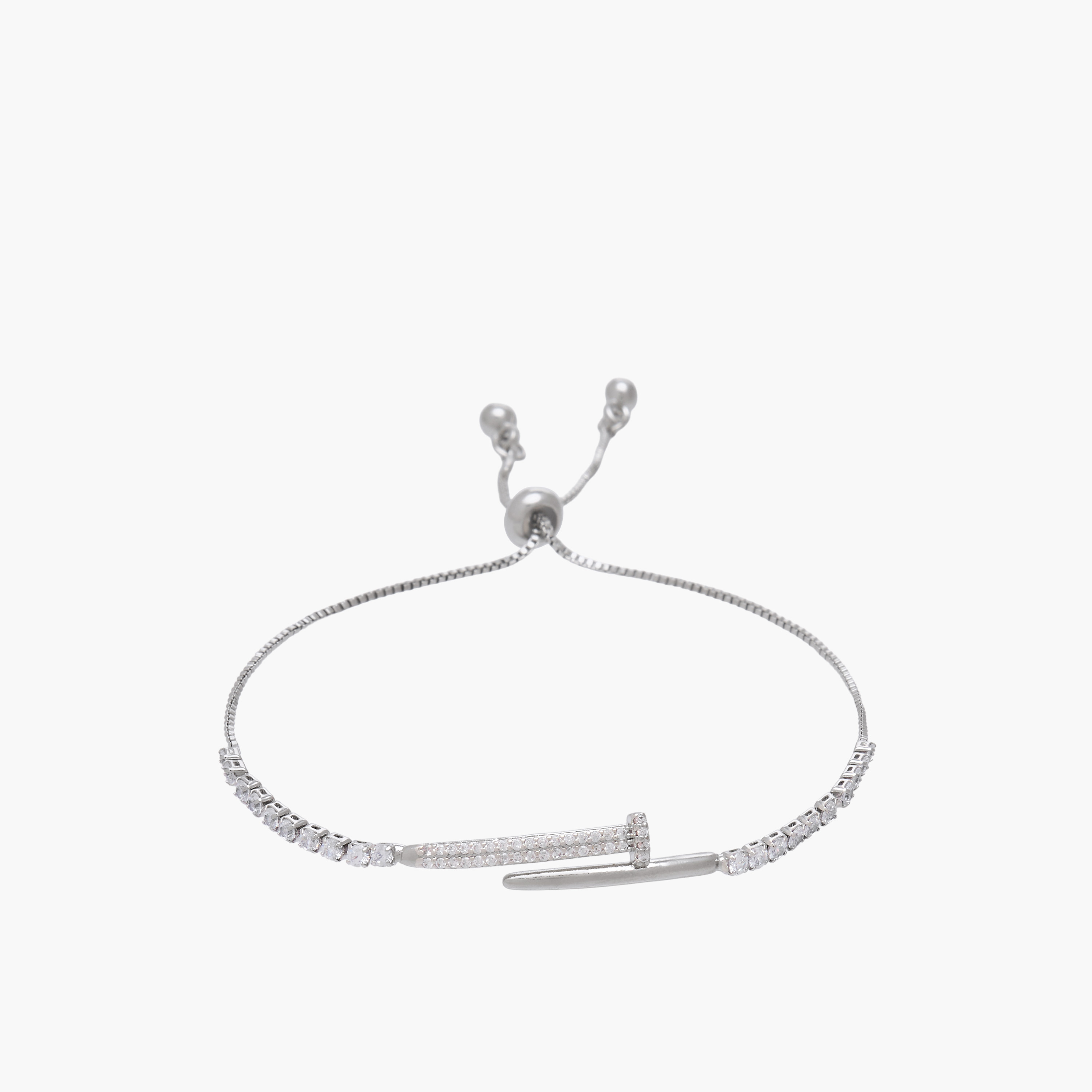 سوار معدن بتزيينات زيركون-women-watchesandjewellery-jewellery-banglesandbracelets-image-2