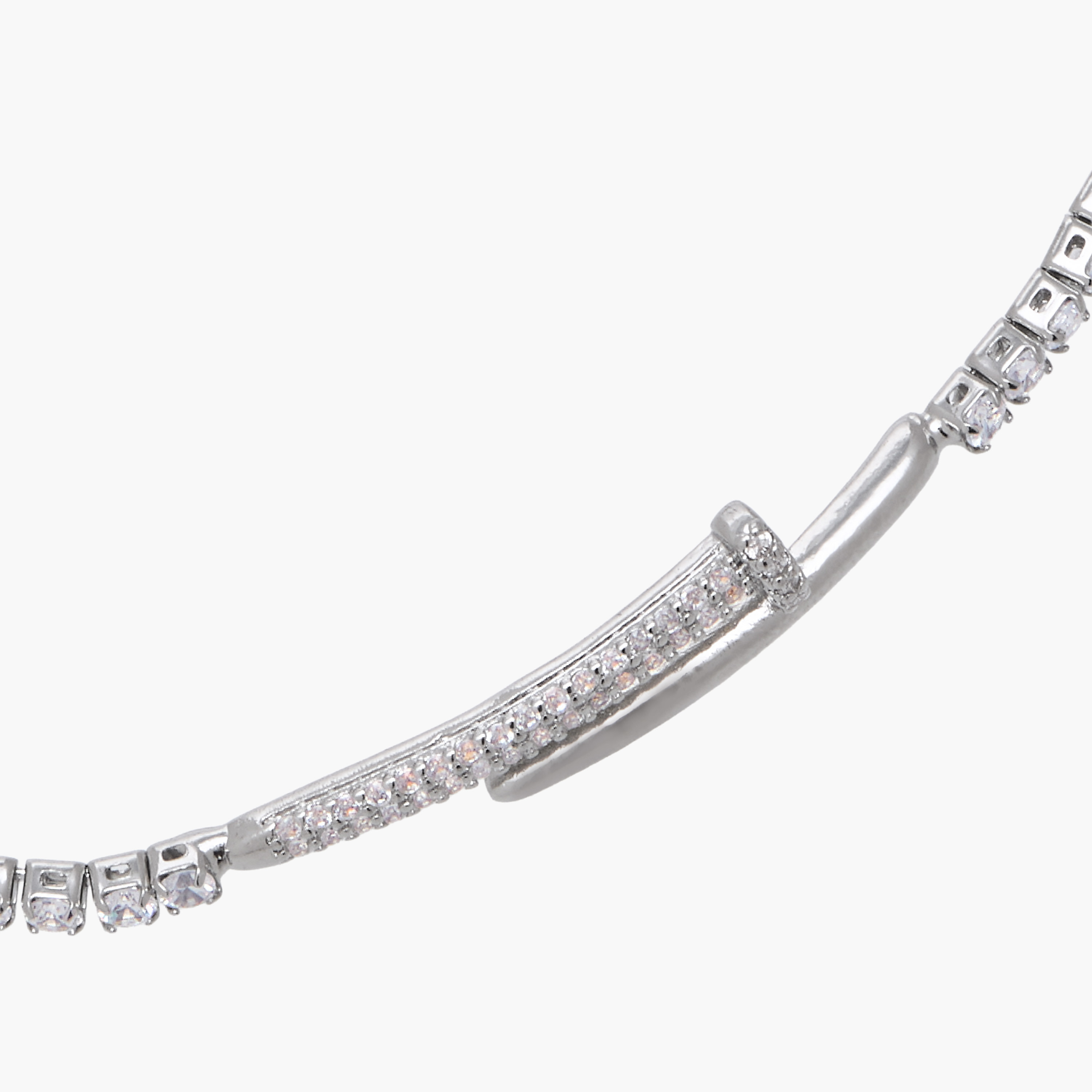 سوار معدن بتزيينات زيركون-women-watchesandjewellery-jewellery-banglesandbracelets-image-3