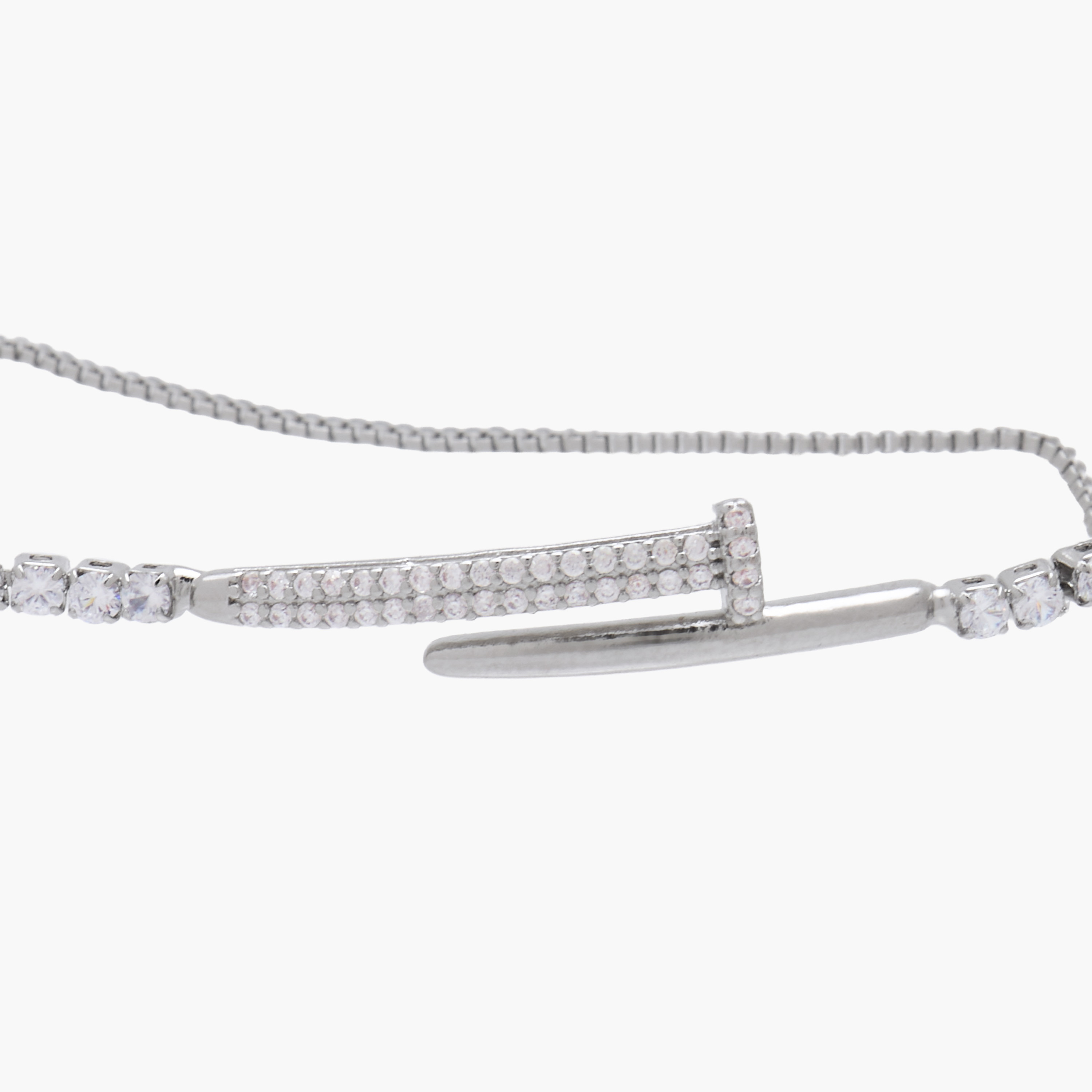 سوار معدن بتزيينات زيركون-women-watchesandjewellery-jewellery-banglesandbracelets-image-5