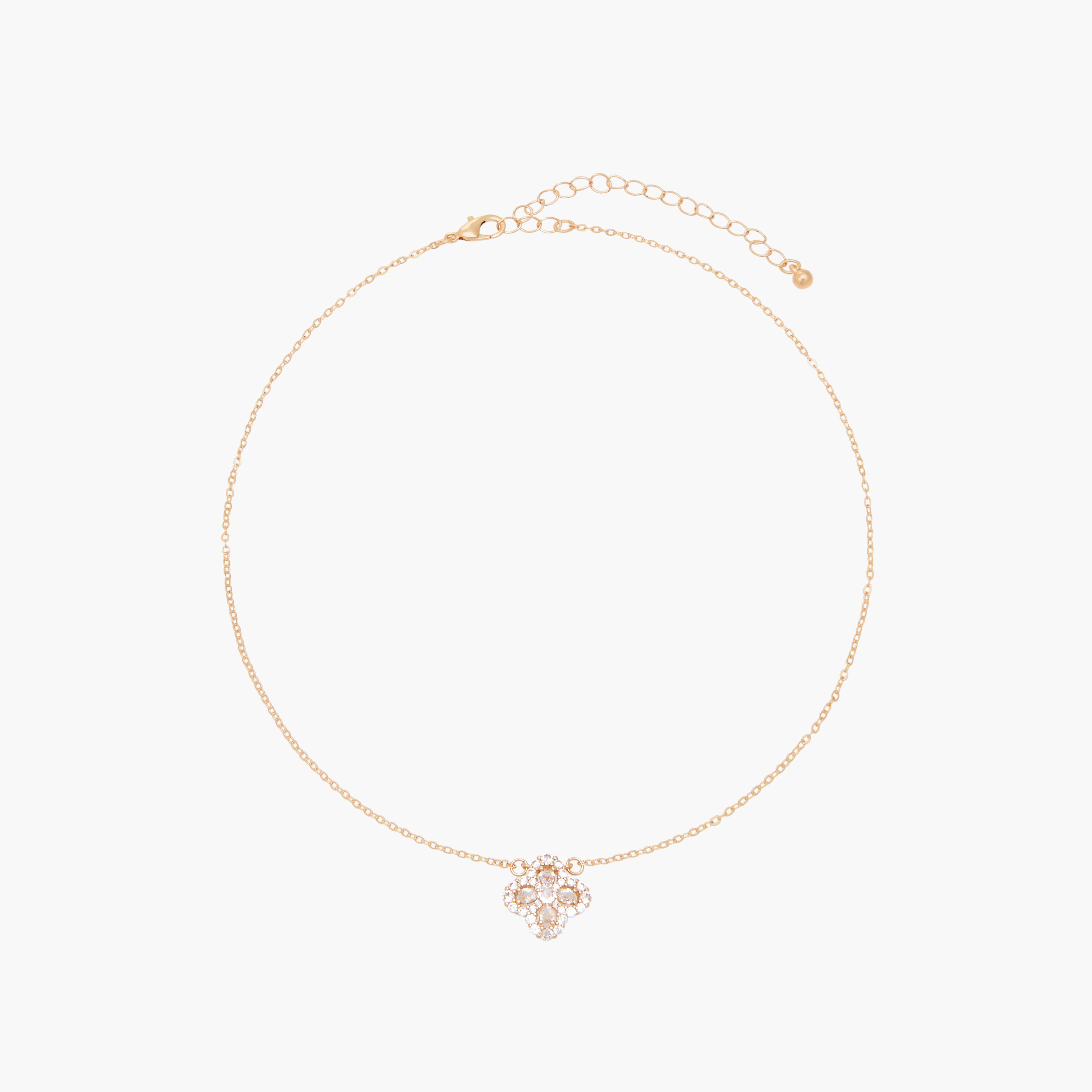 عقد ذهبي اللون بأحجار زيركون-women-watchesandjewellery-jewellery-necklacesandpendants-image-1