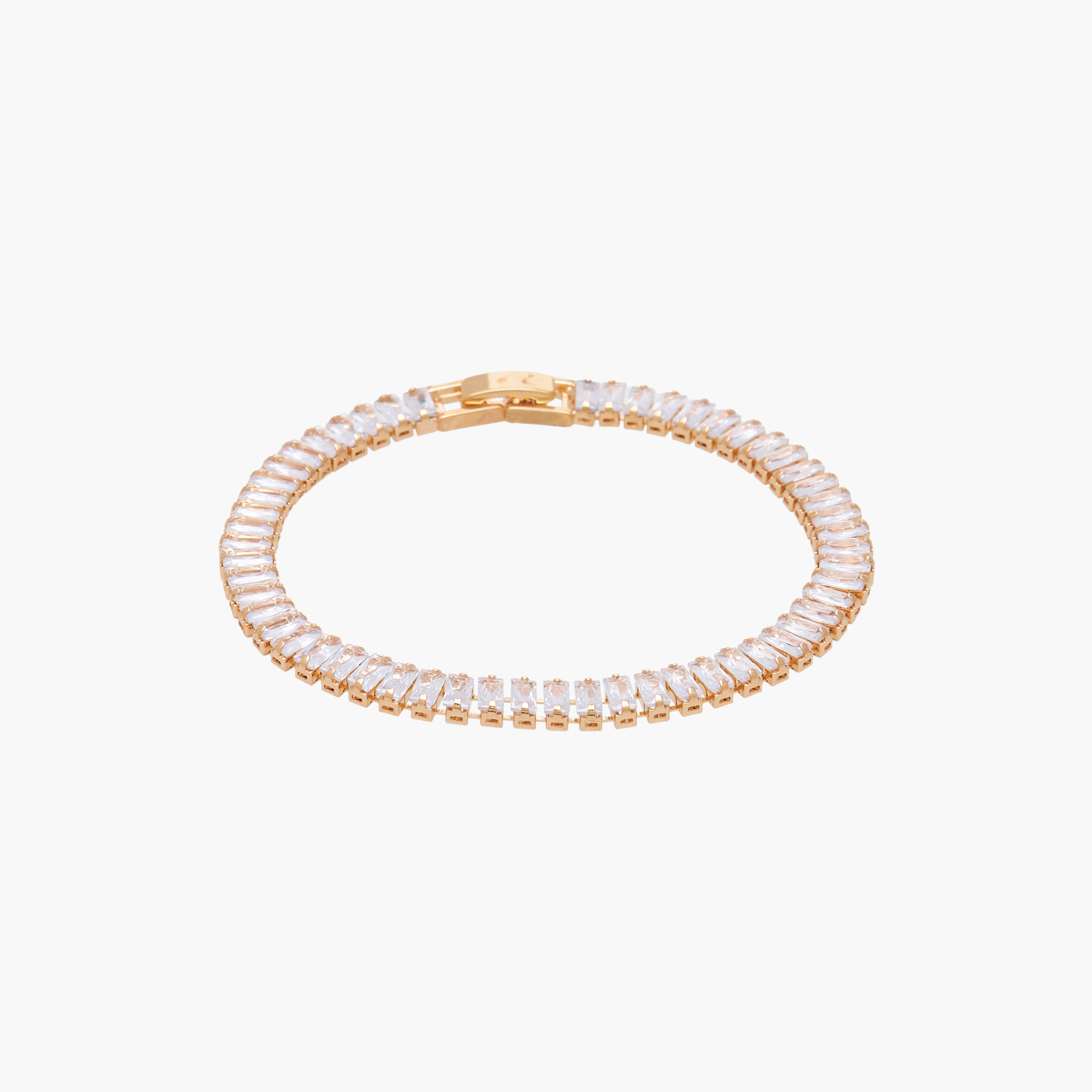 Metal Cubic Zirconia Embellished Bracelet-women-watchesandjewellery-jewellery-banglesandbracelets-image-2