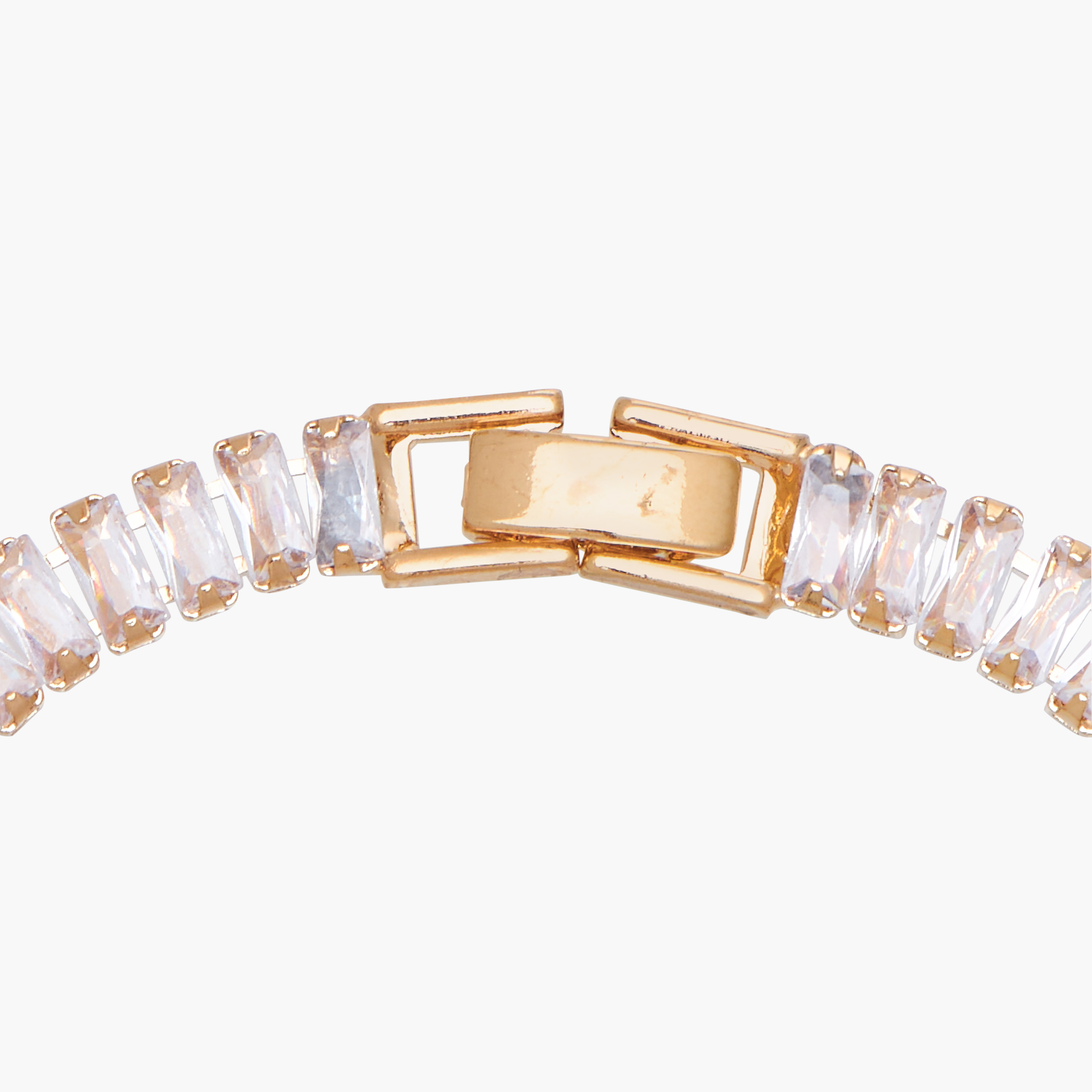 Metal Cubic Zirconia Embellished Bracelet-women-watchesandjewellery-jewellery-banglesandbracelets-image-4