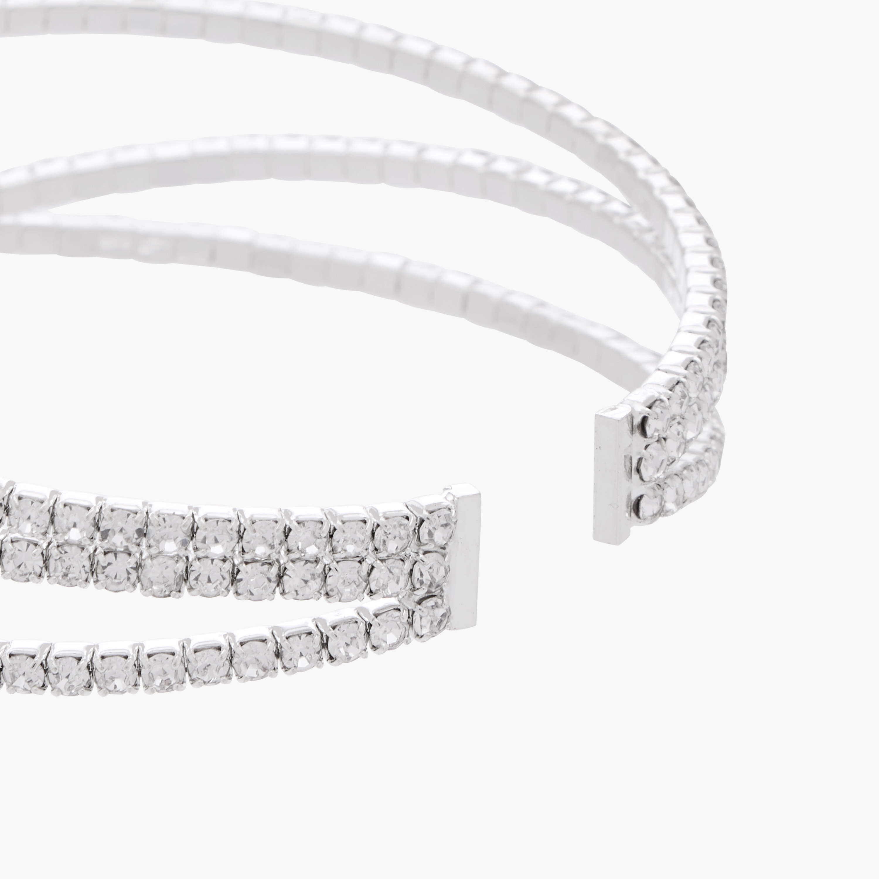 سوار كفّ معدني مرصّع بحجر زركون مكعب-women-watchesandjewellery-jewellery-banglesandbracelets-image-4
