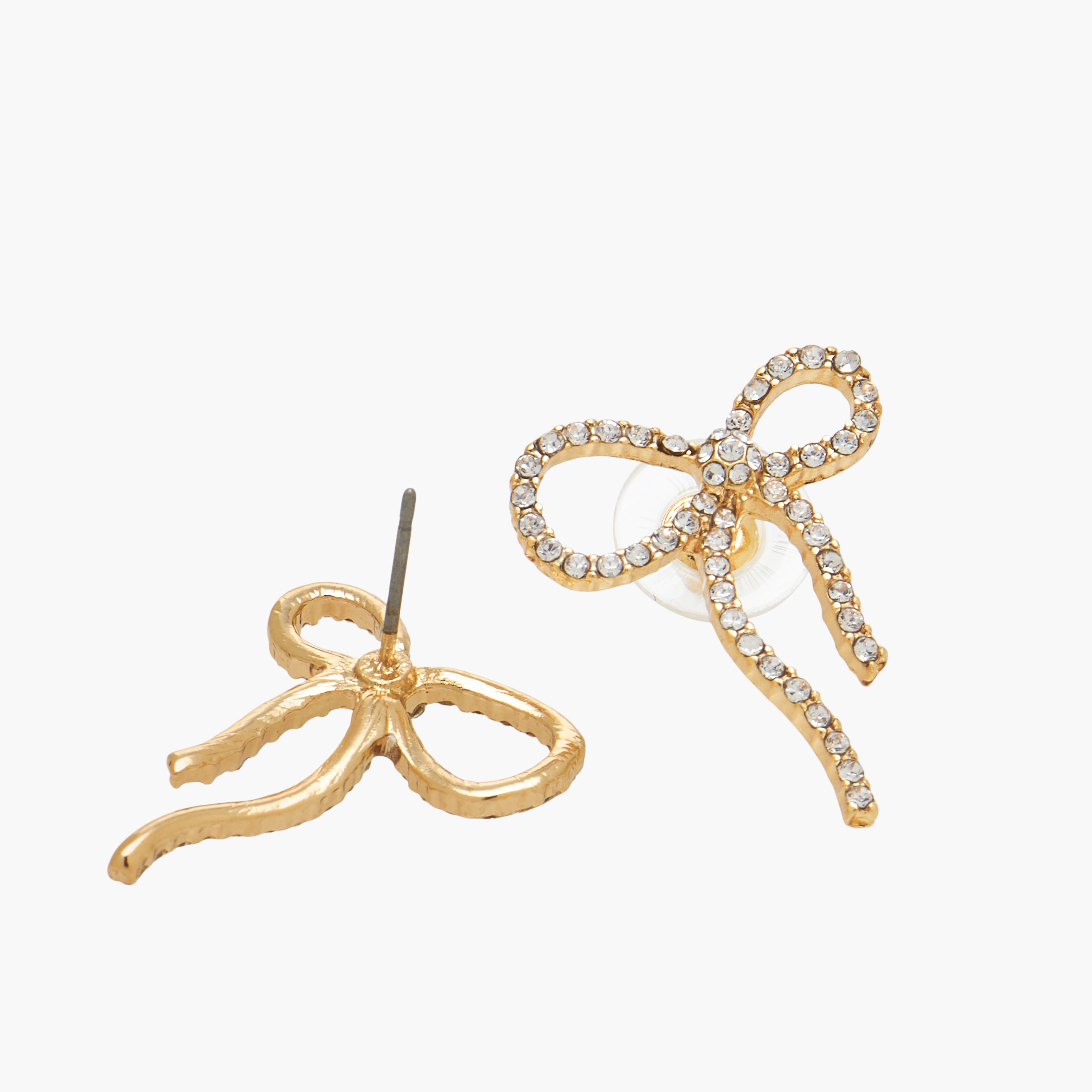 Set of 2 - Bow Embellished Pendant Necklace and Earrings-women-watchesandjewellery-jewellery-jewellerysets-image-5