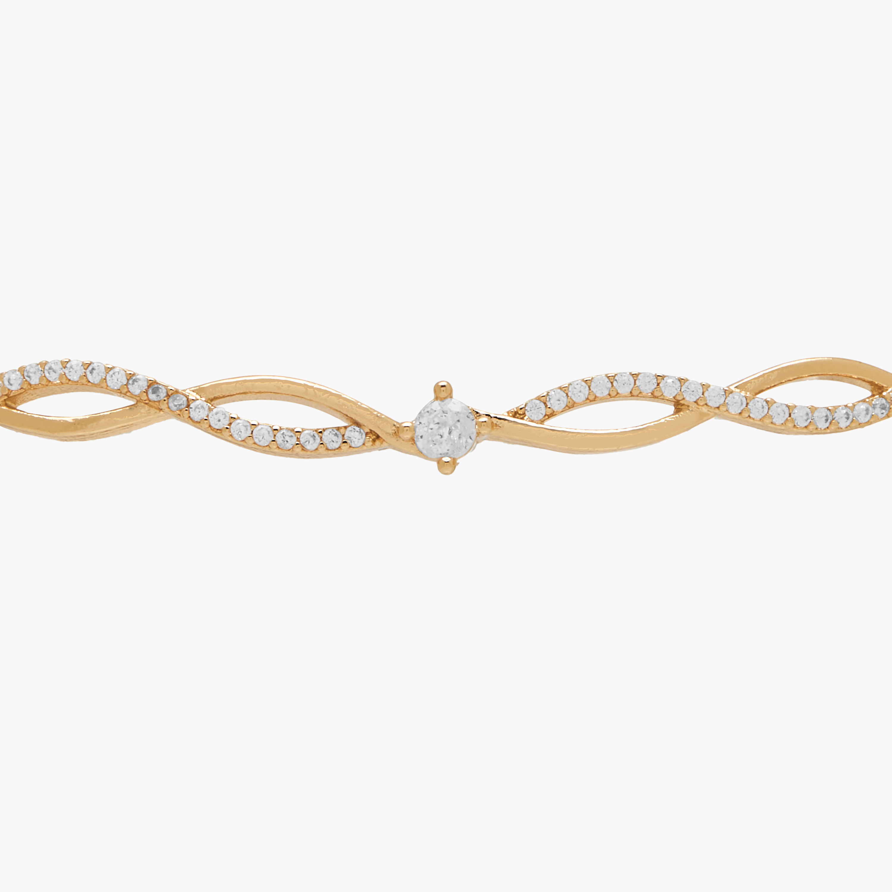 سوار ميتاليك بتزيينات فصوص زيركون-women-watchesandjewellery-jewellery-banglesandbracelets-image-6