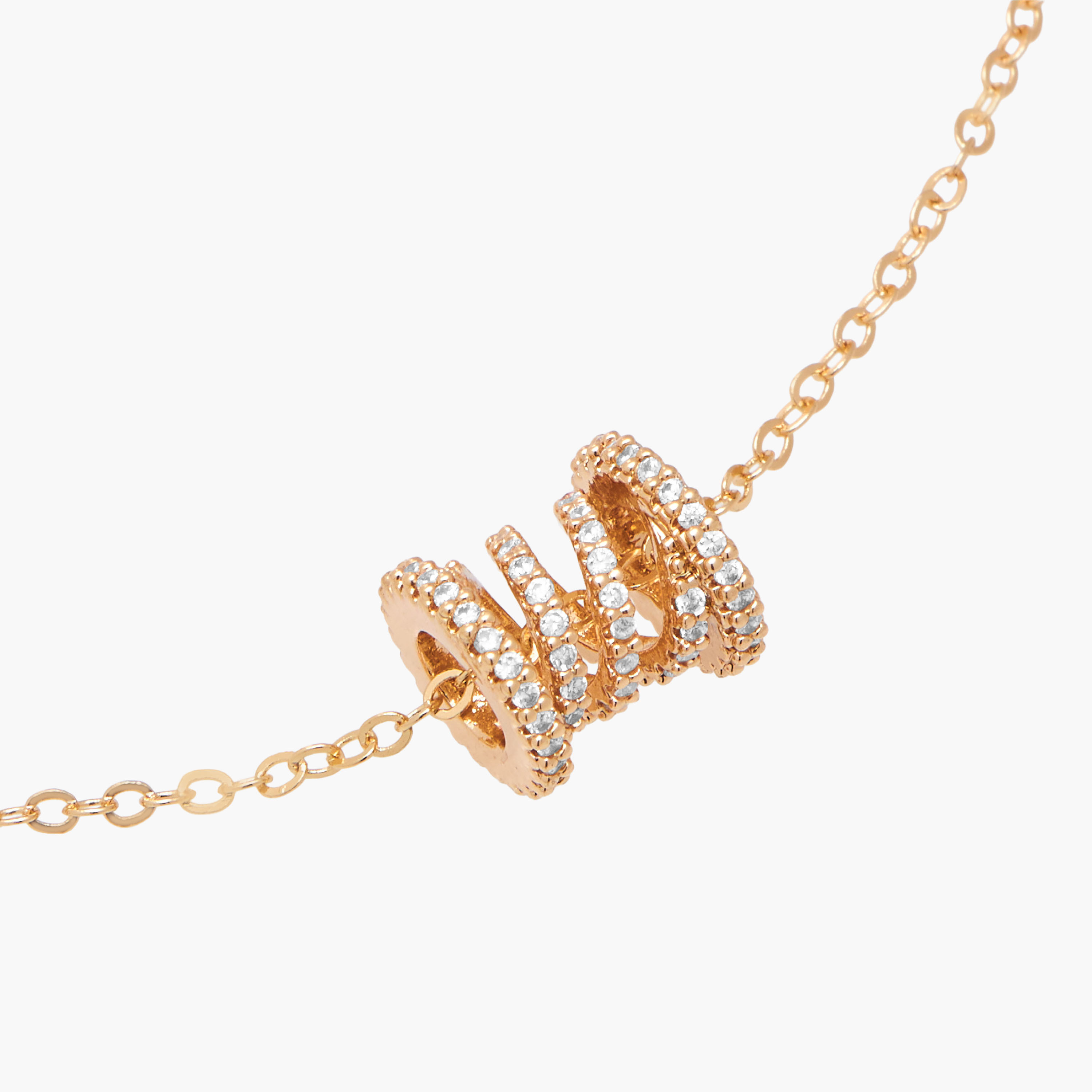 Gold Tone Cubic Zirconia Pendant Necklace with Embellished Design-women-watchesandjewellery-jewellery-necklacesandpendants-image-3