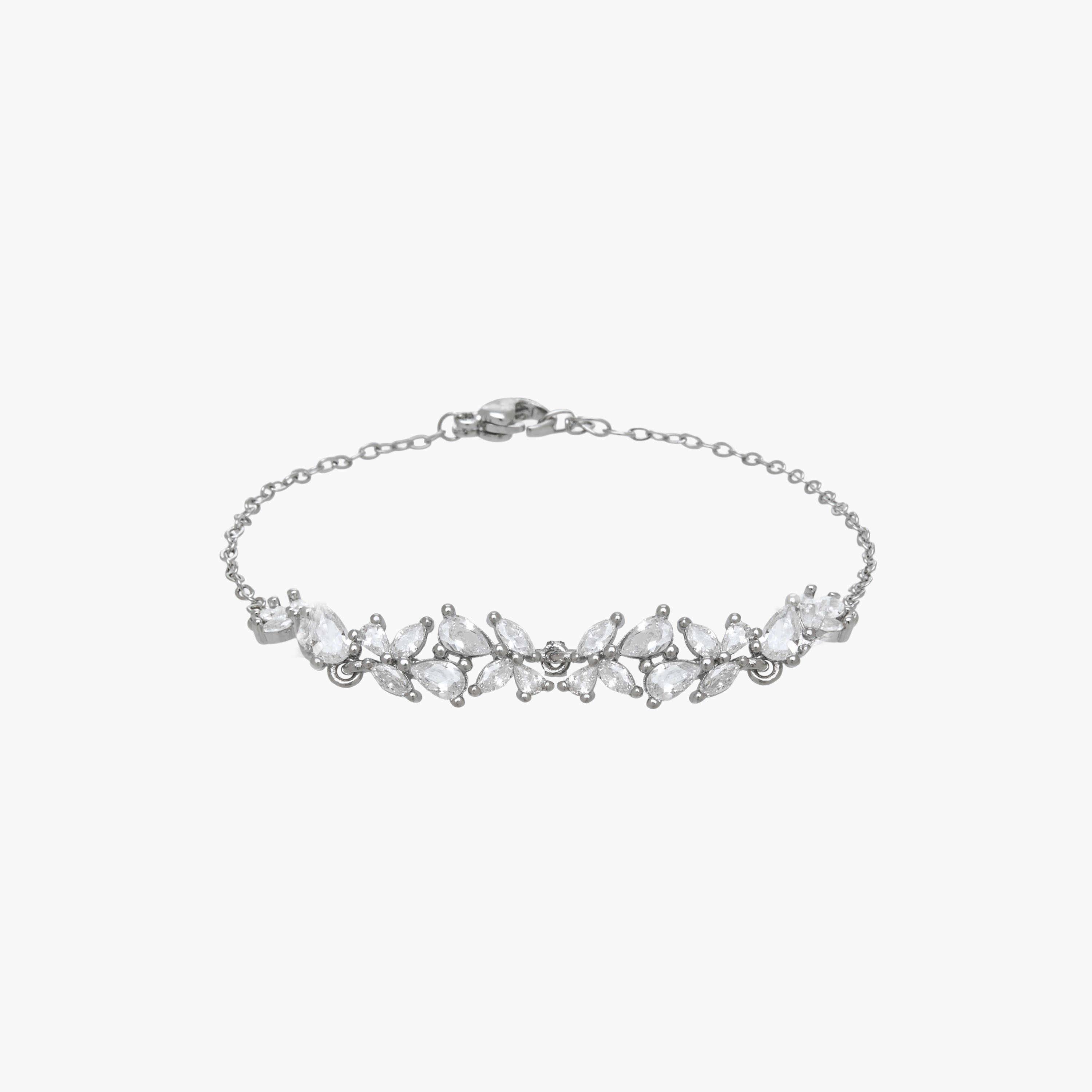 سوار ميتاليك بتزيينات فصوص زيركون-women-watchesandjewellery-jewellery-banglesandbracelets-image-2