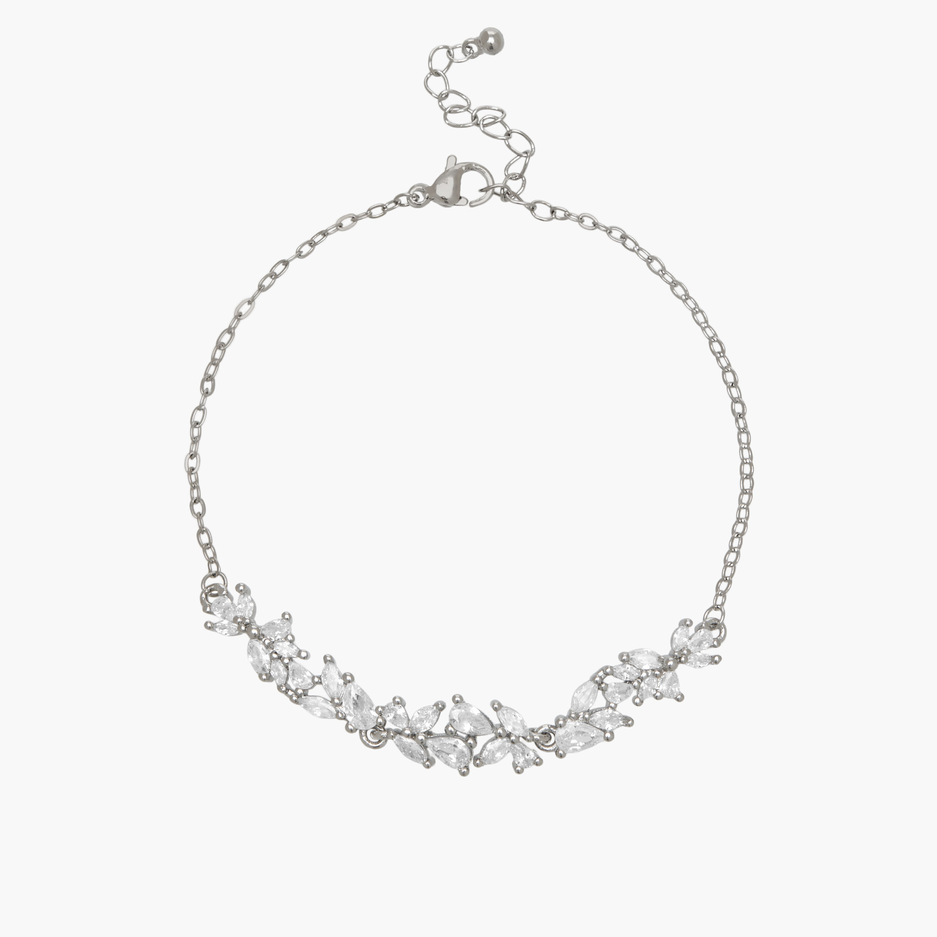سوار ميتاليك بتزيينات فصوص زيركون-women-watchesandjewellery-jewellery-banglesandbracelets-image-3