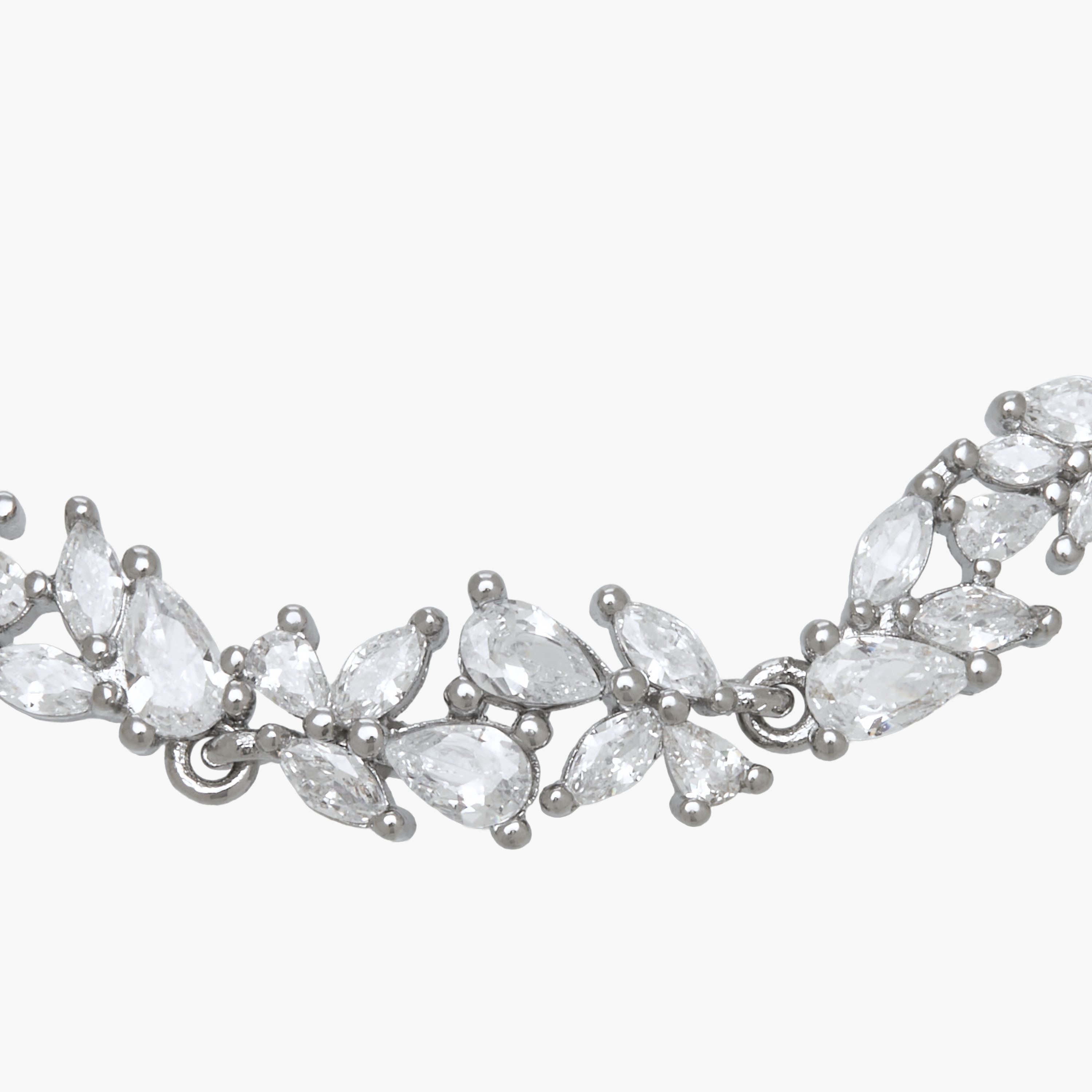 سوار ميتاليك بتزيينات فصوص زيركون-women-watchesandjewellery-jewellery-banglesandbracelets-image-6